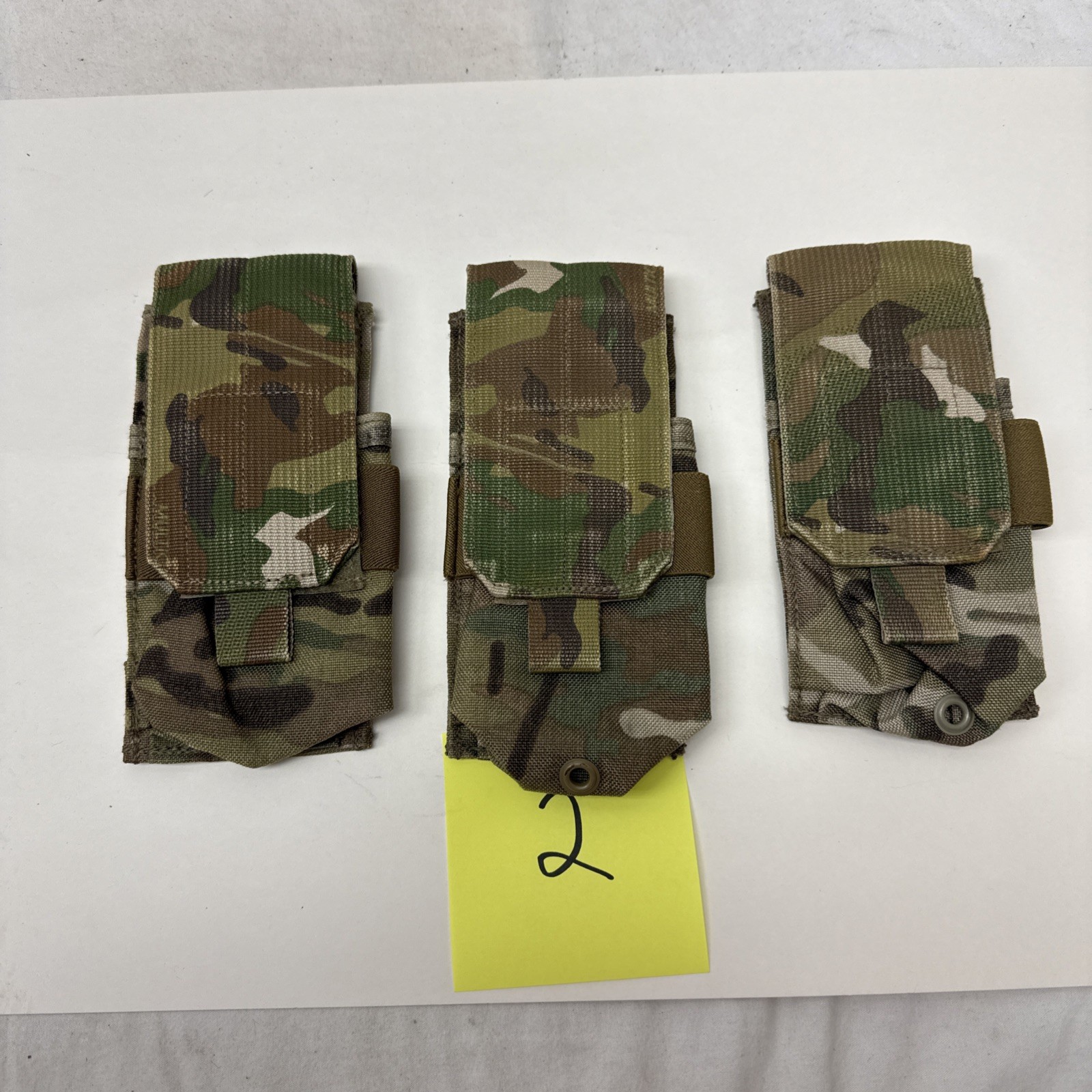 3 Piece Lot Eagle Industries 1x2 5.56 Double Rifle Pouch Molle Crye Multicam #2