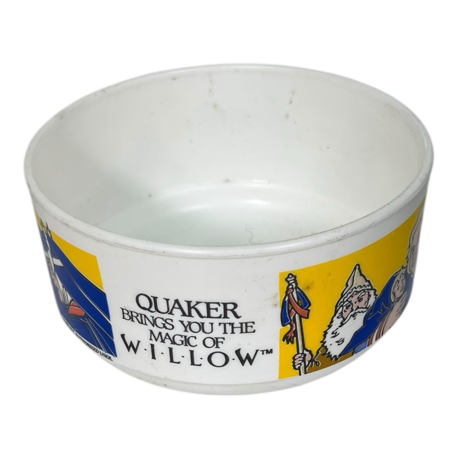 Vintage 1988 Quaker Willow Fantasy Movie Promo Cereal Bowl By Whirley