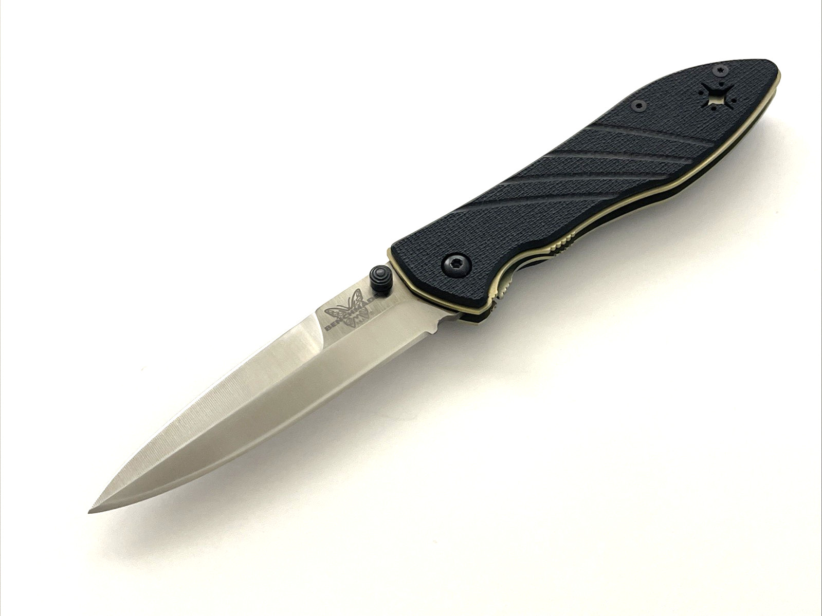 Benchmade 880 Dark Star Elishewitz Folding Knife ATS-34 Titanium Liners USA 2000