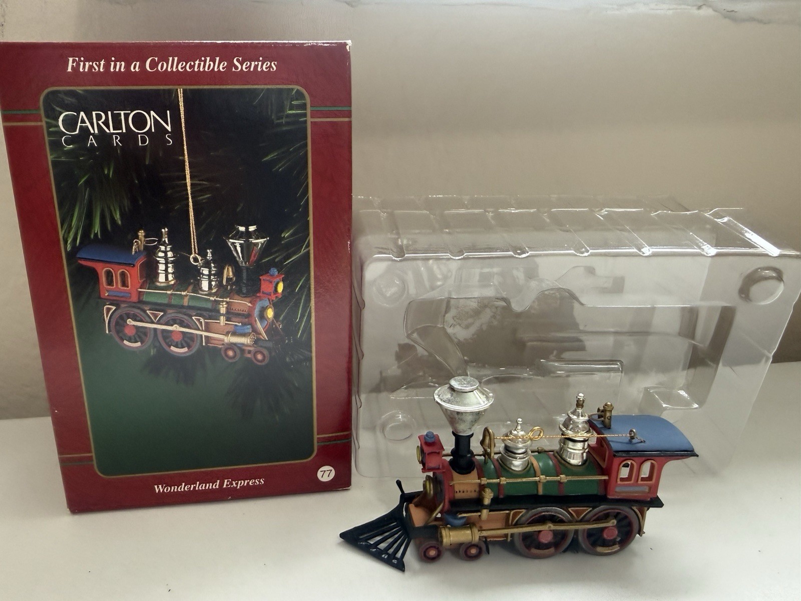 Carlton Cards Wonderland Express Train Engine First 1997 Christmas Ornament #77