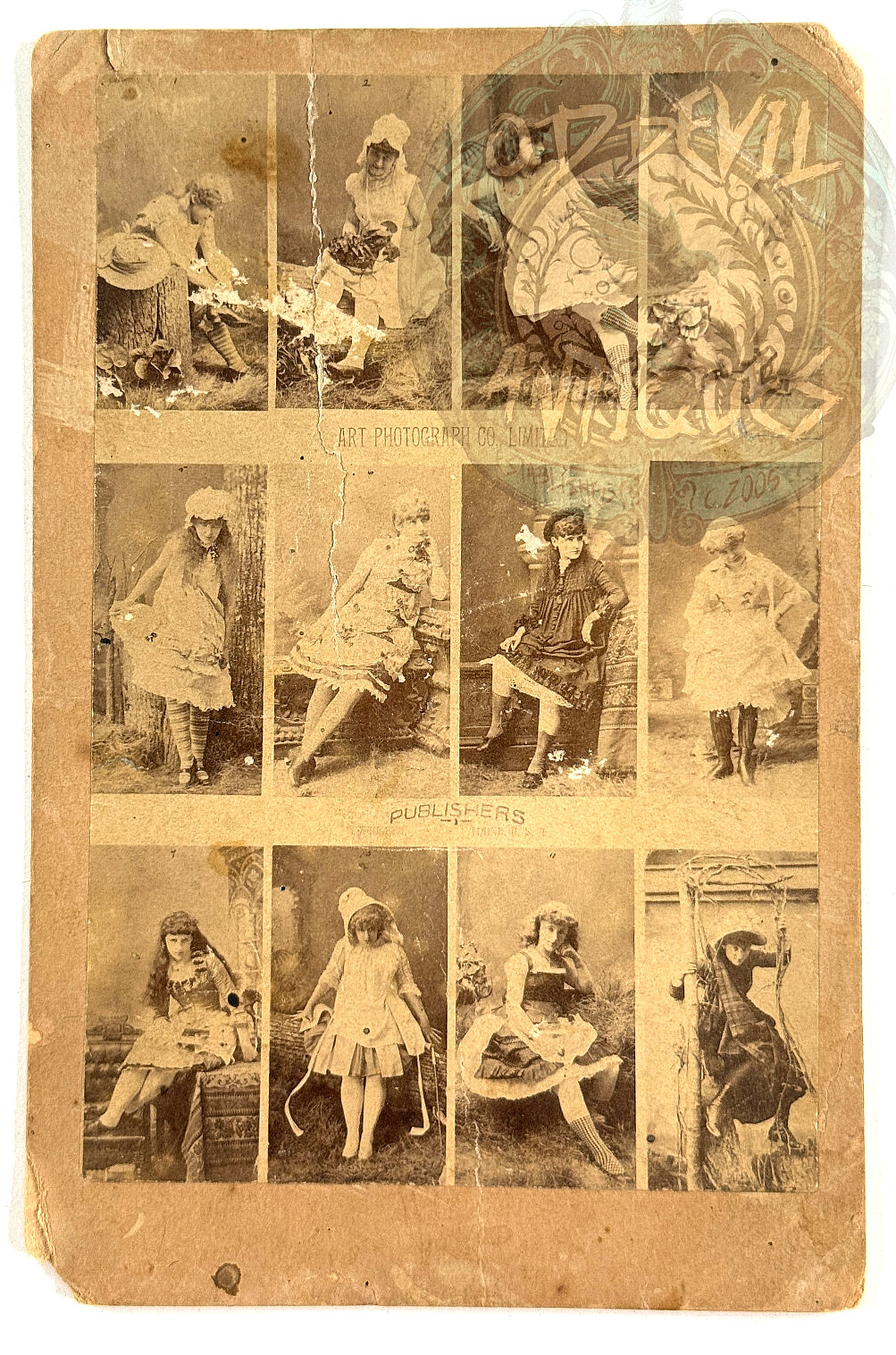 1880's Photo Collage Deadwood SD Tombstone AZ Prostitutes LADIES lovelies photo