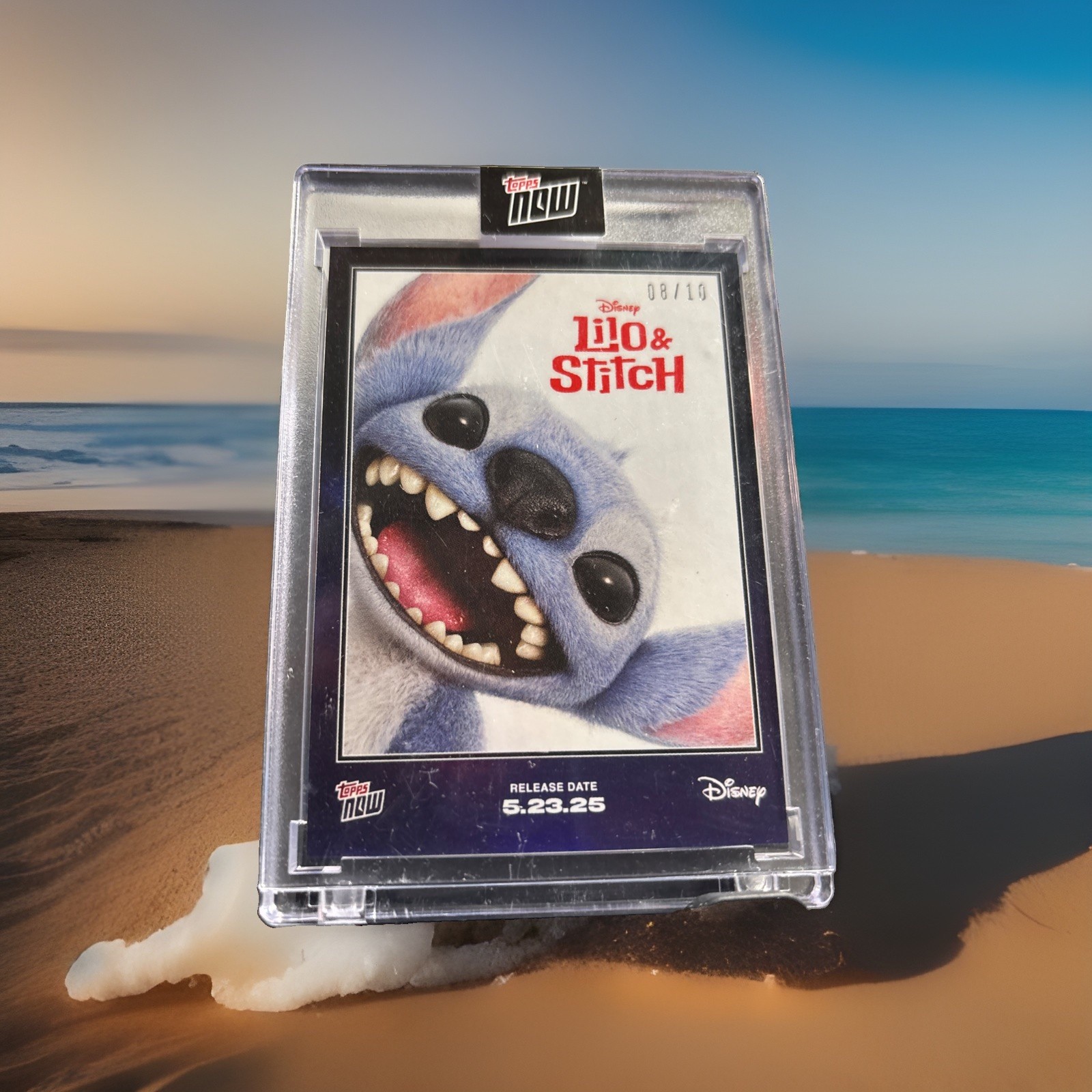 Topps Now Disney Lilo & Stitch Stitch 2025 Limited Black FOIL 8/10 SEALED NEW SP