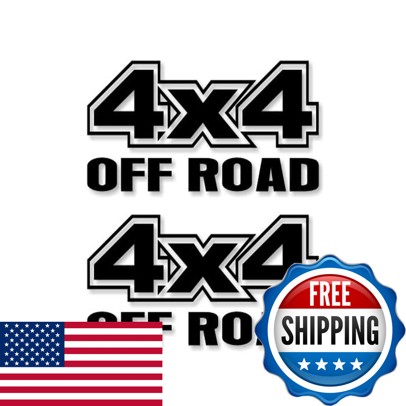Street Legal Decals 2-4X4 Offroad Vinyl 13 Solid Black Decals 4Wd Off Road