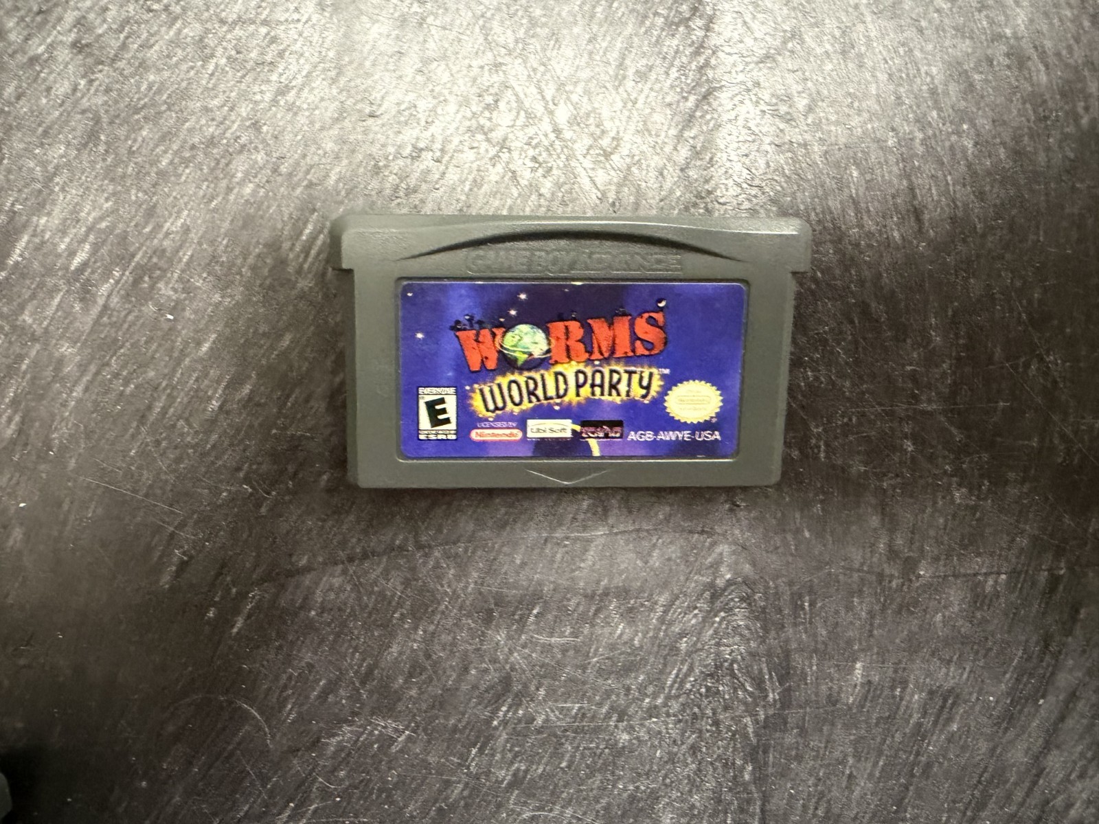 Worms World Party Nintendo GameBoy Advance GBA - Authentic Tested + Working