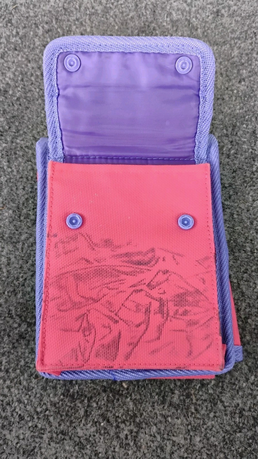 Vintage Pokémon Pikachu Gotta Catch Em All Pink Gameboy Carry Case *Stained