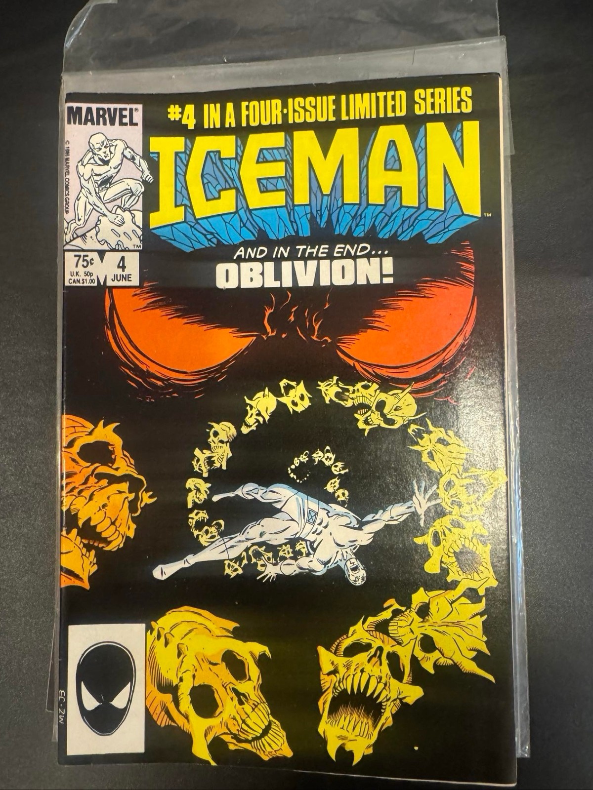 Iceman #4 Marvel Comics 1985 Final Issue Limited Series X-Men
