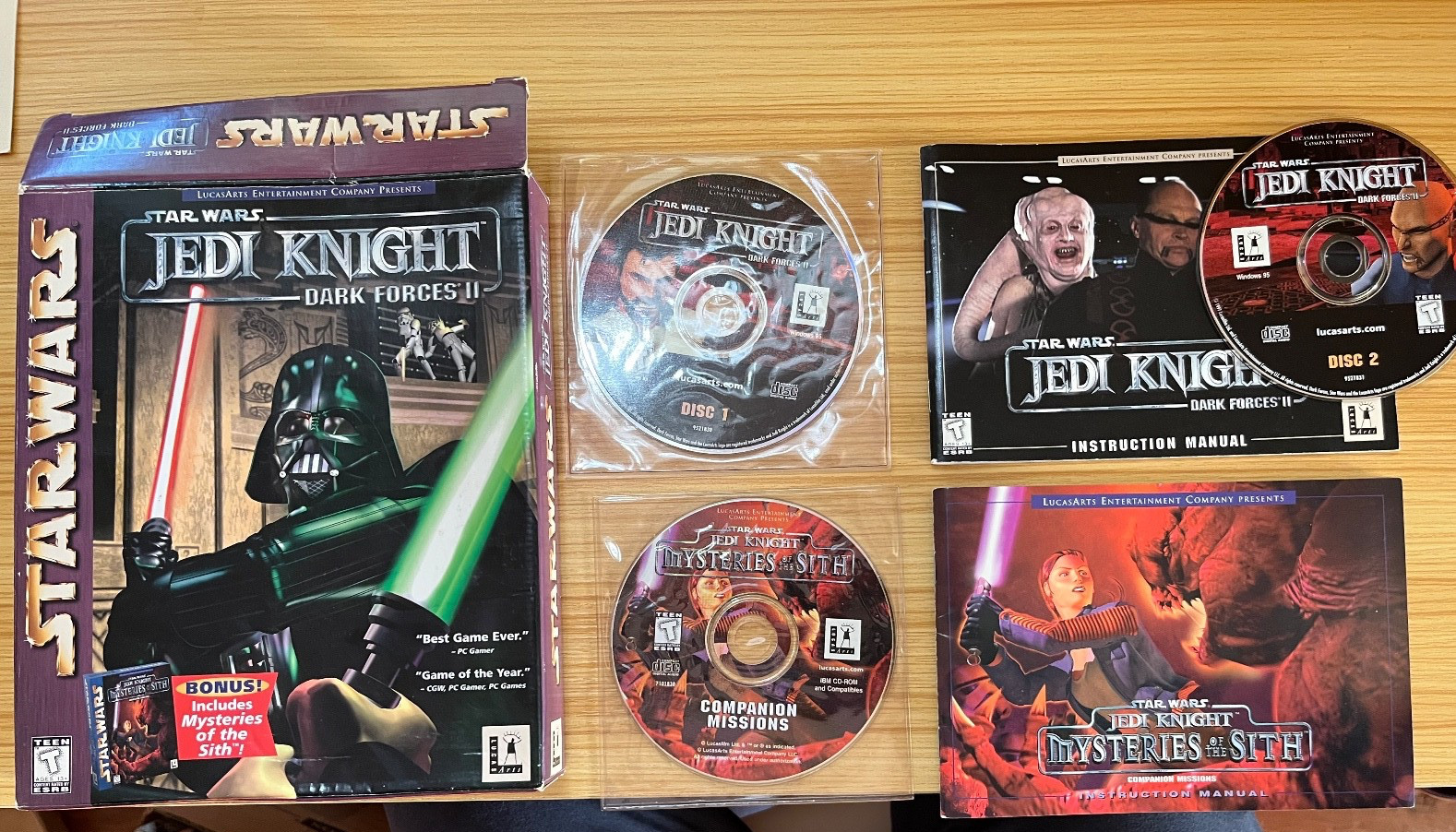 Star Wars Jedi Knight Dark Forces II +  Mysteries of the Sith Big Box Bundle
