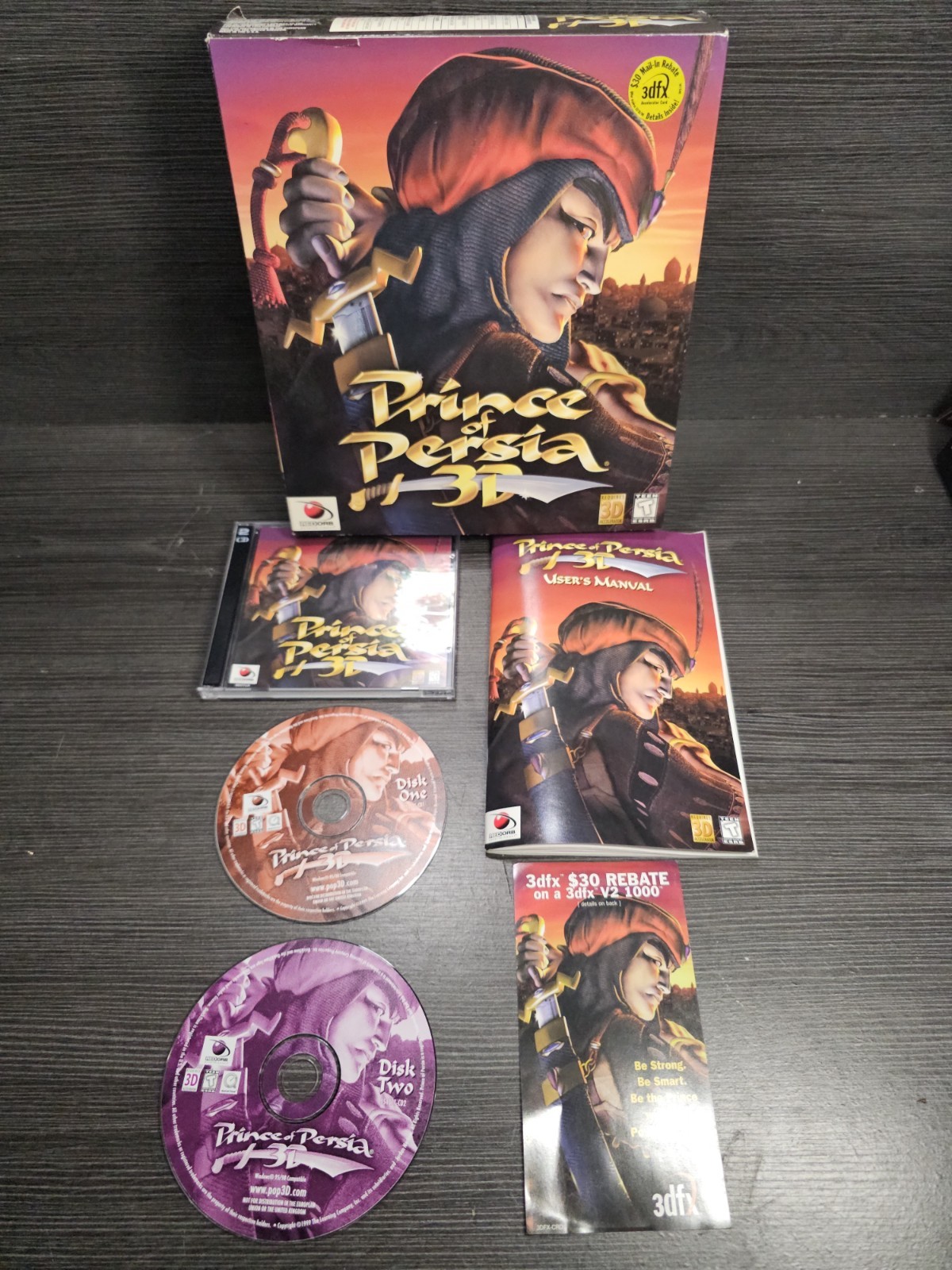 Prince of Persia 3D Big Box PC CD-ROM 1999 REDORB entertainment CIB