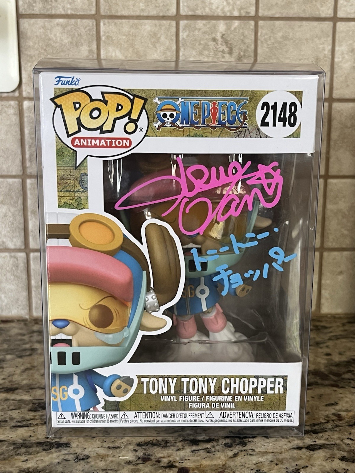Funko Pop One Piece:Tony Tony Chopper SIGNED JVA: IKUE OTANI DUAL (SWAU)(MAS)