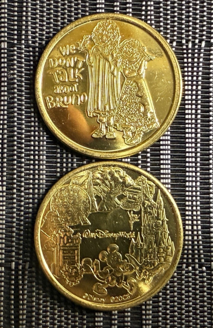 WALT DISNEY WORLD ENCANTO WE DON\'T TALK ABOUT BRUNO 2025-2026 MEDALLION COIN