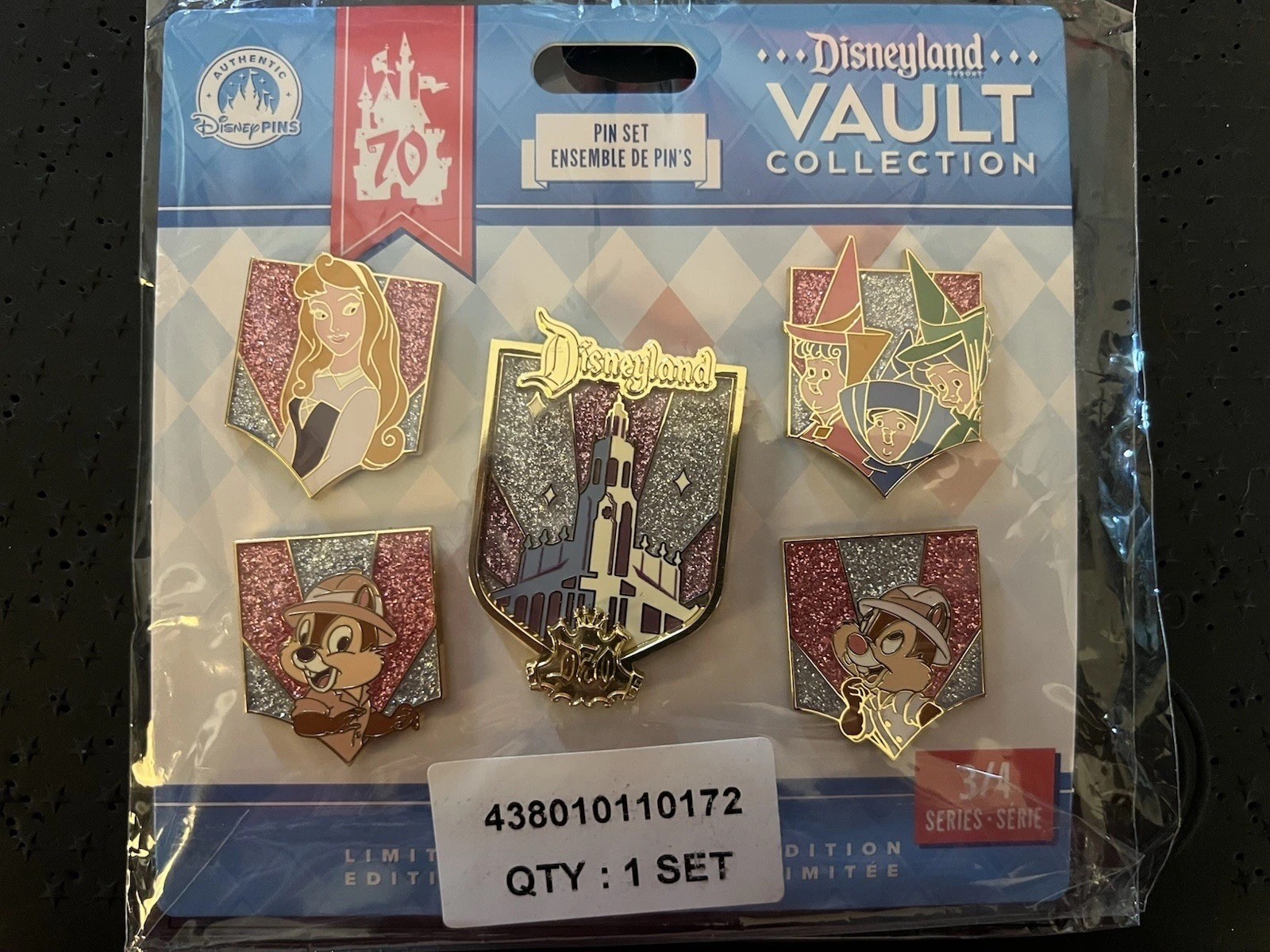 Disney 2026 DLR Vault Collection 3/4 LE pin set