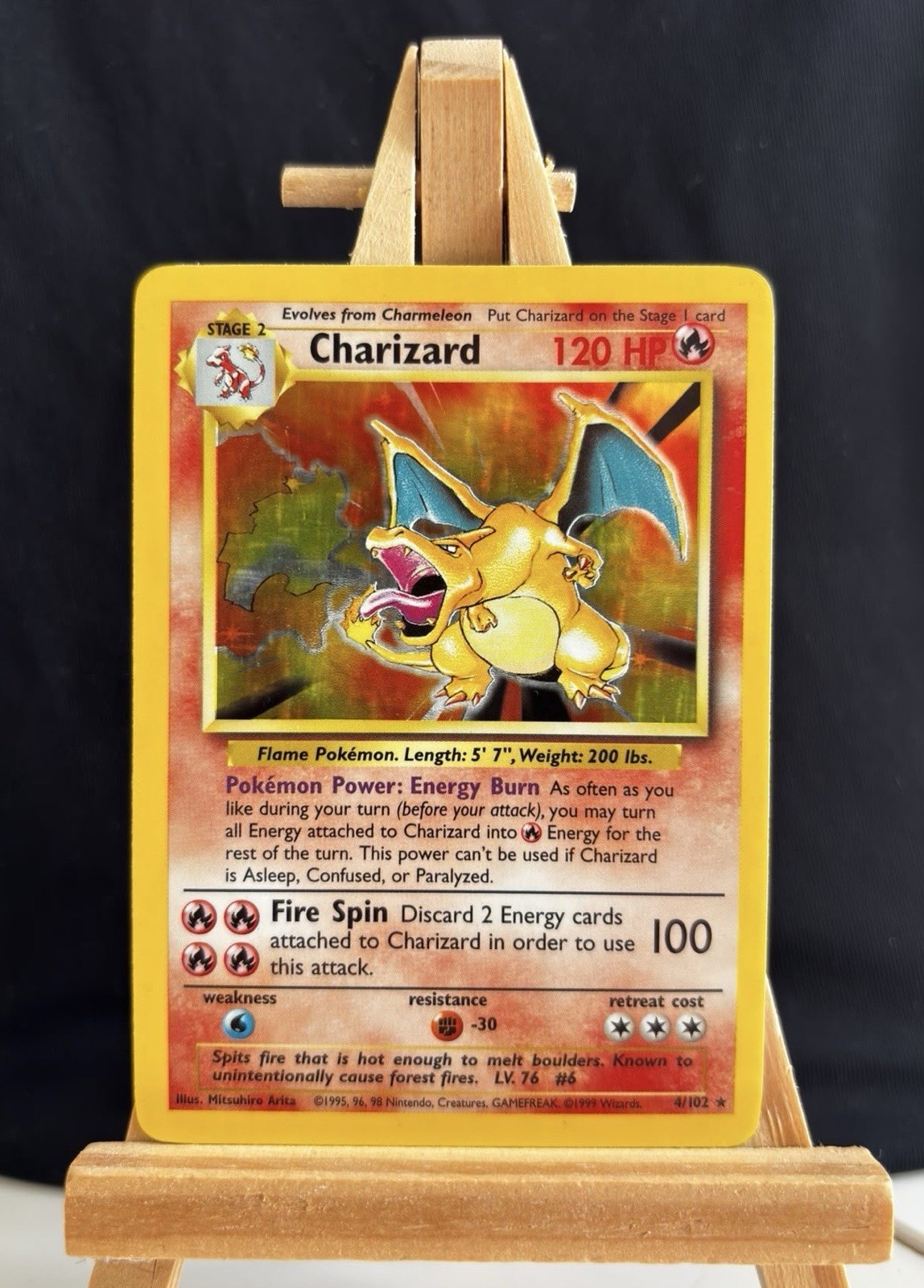 Charizard Base Set 4/102 Mint/Near Mint - Grade Option 