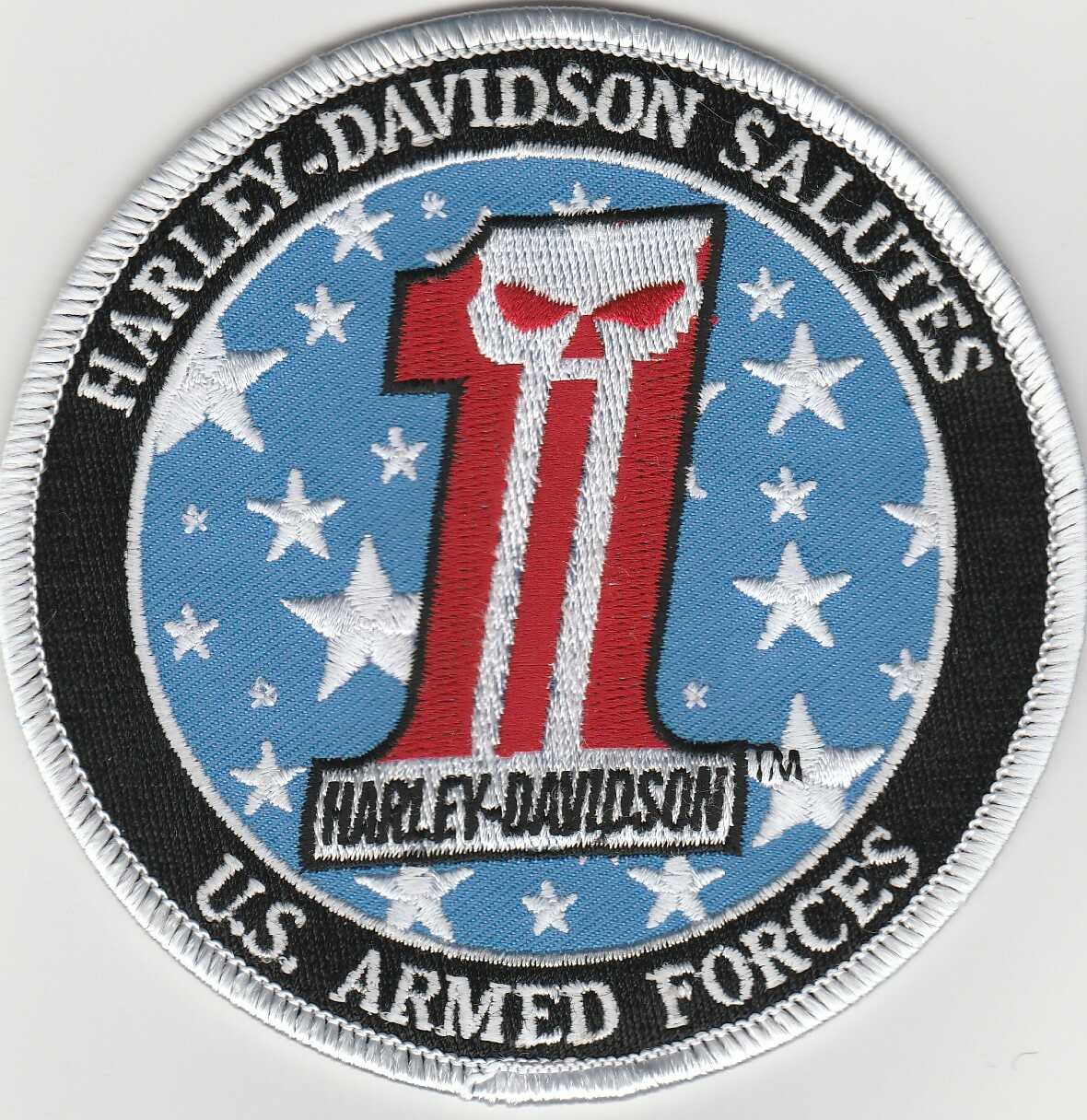 Harley Davidson Salutes US Armed Forces Number 1 patch - 4