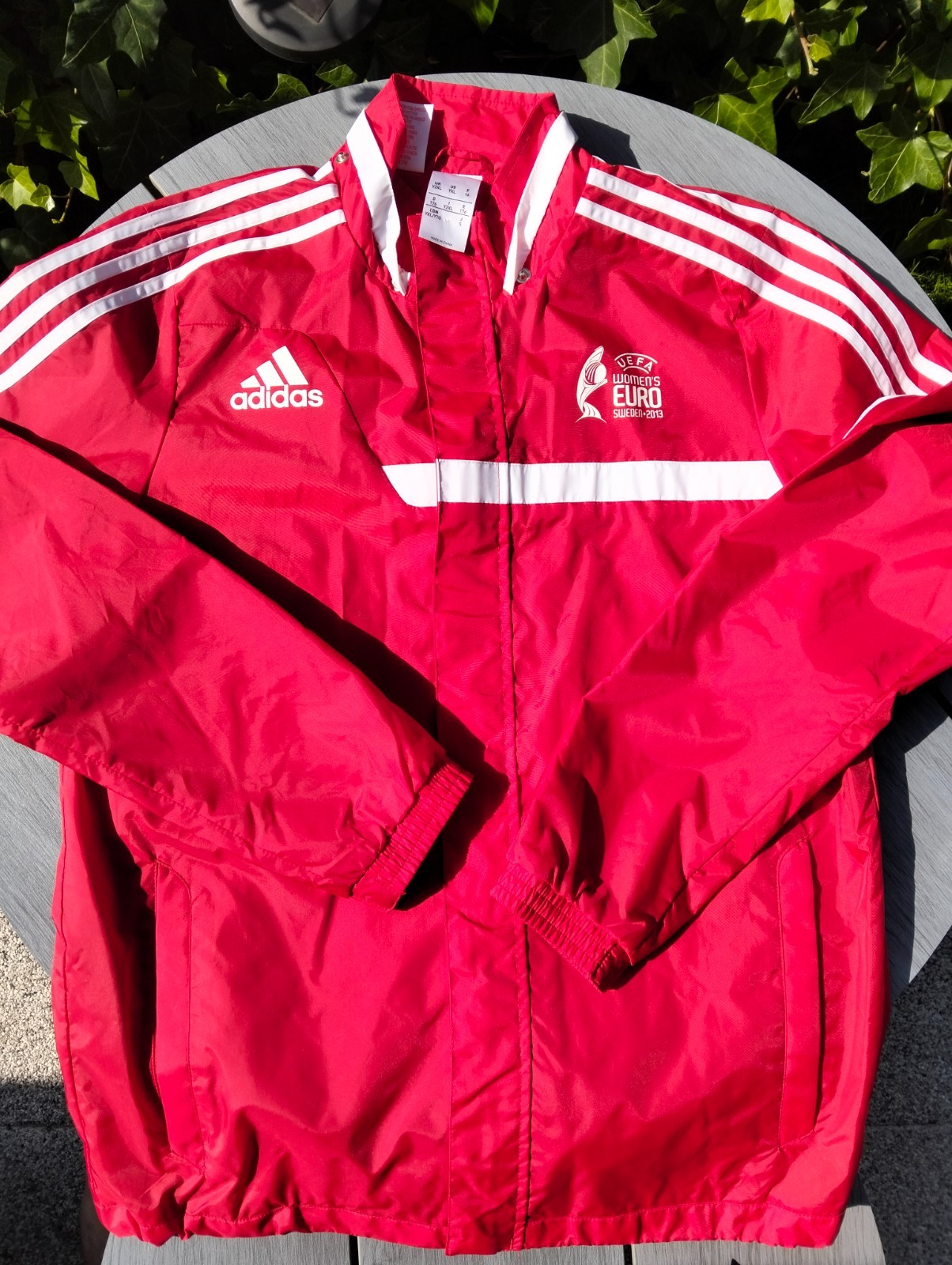 Adidas UEFA Women's Euro 2013 Sweden Official Jacket Windbreaker XXL Rare Footba