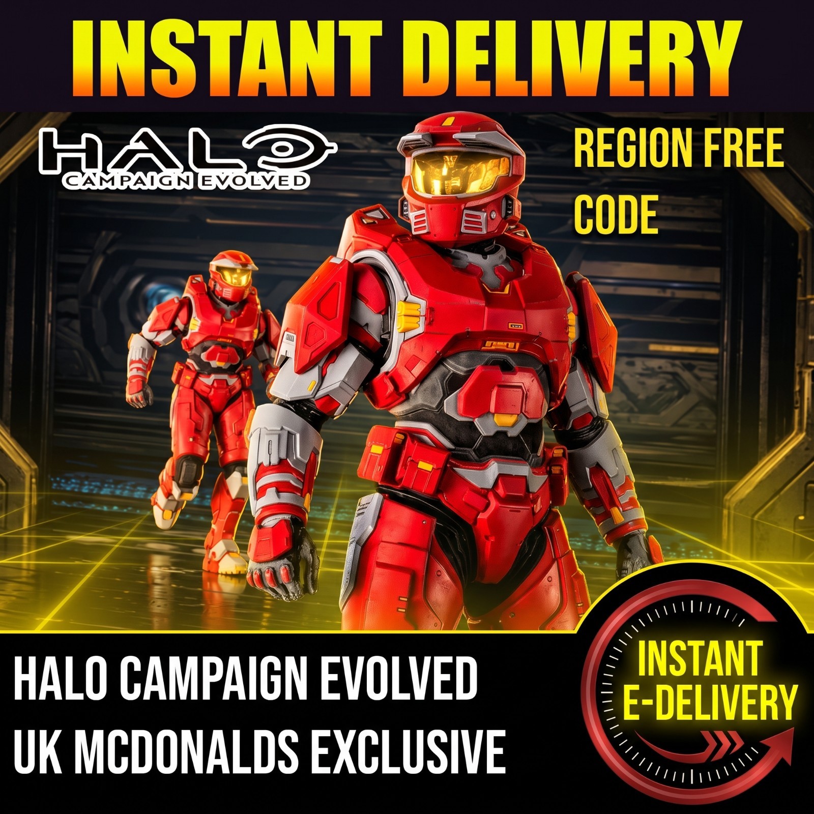 Halo Campaign Evolved Side Mission McDonalds Armor Skin Code 🔑 『 Region Free 』