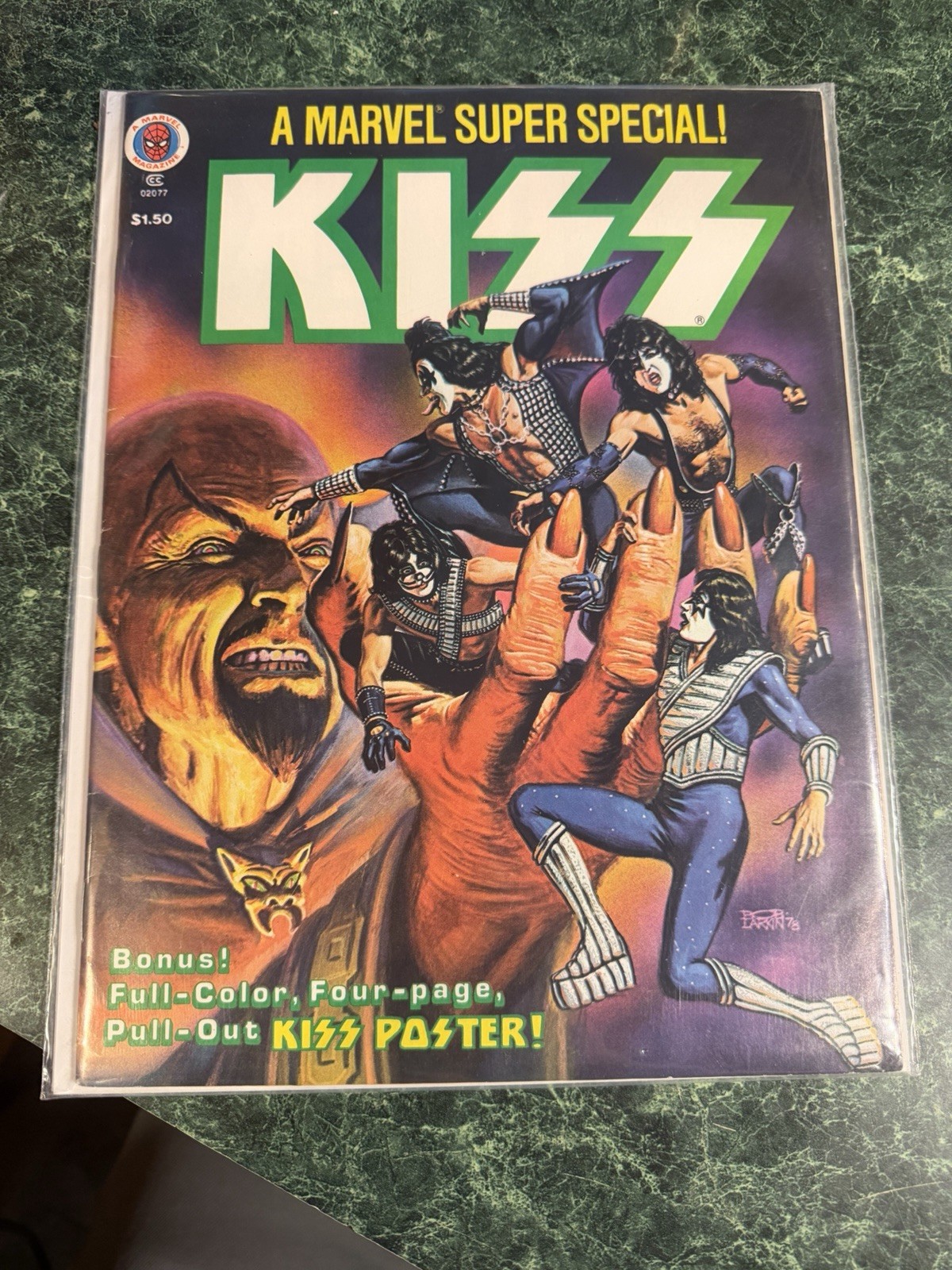 Marvel super special KISS Poster Intact