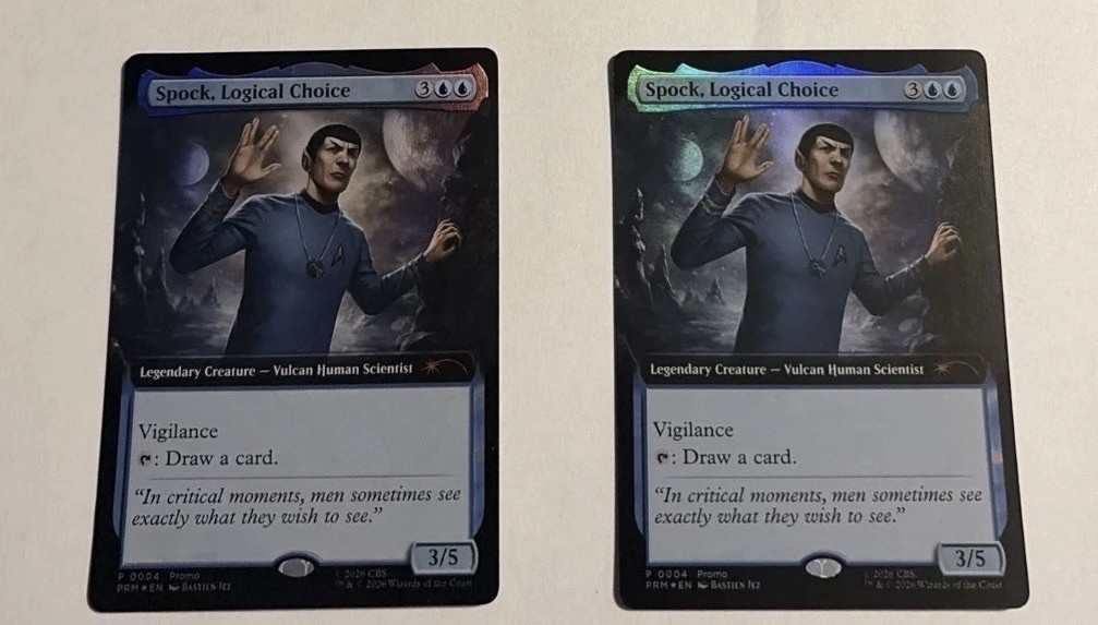 Magic The Gathering Spock Logical Choice Promo 0004 Star Trek Regal  x2 