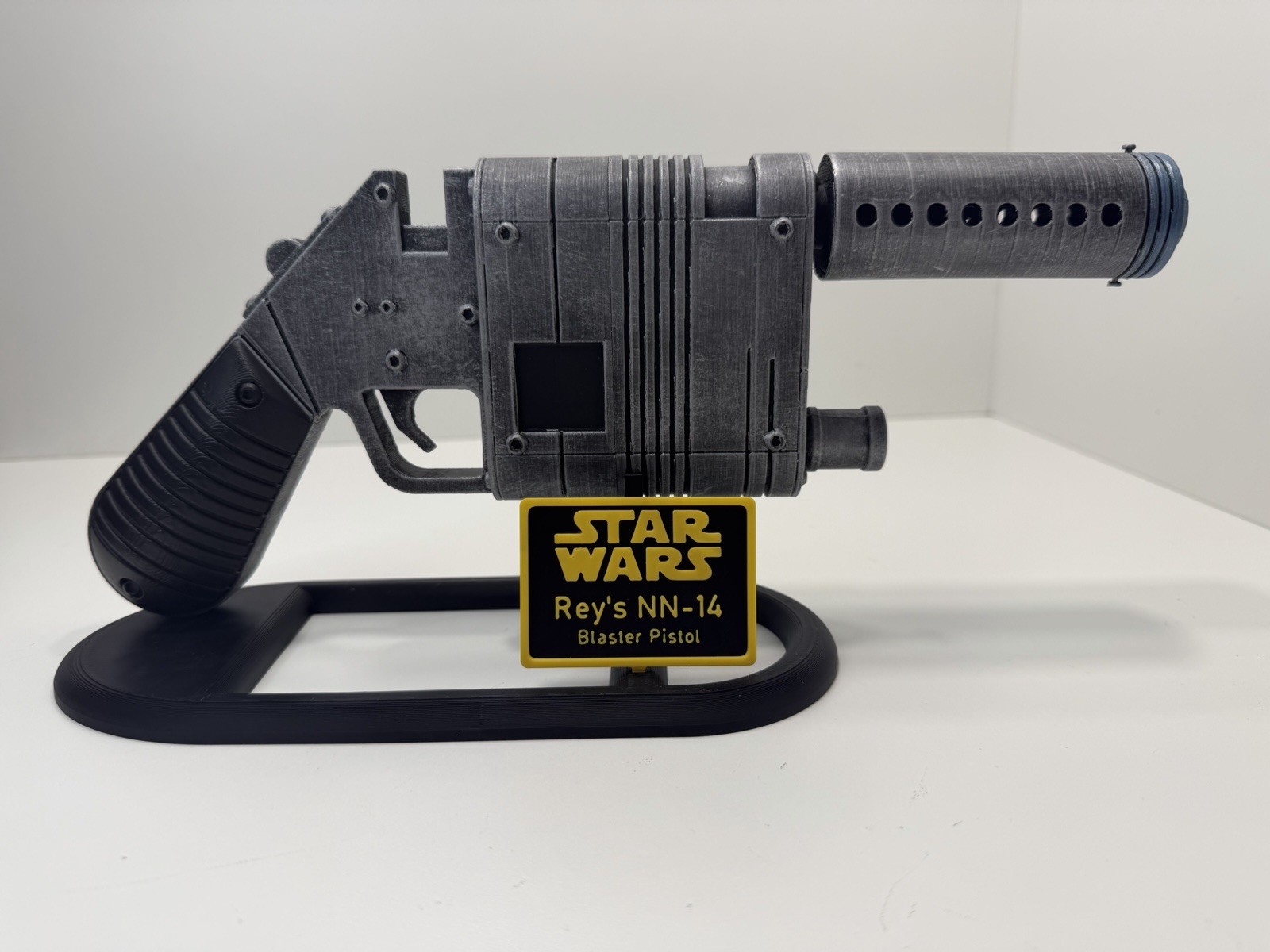 Star Wars Rey NN-14 Blaster Pistol Prop Replica Weathered 1:1 Cosplay Accessory