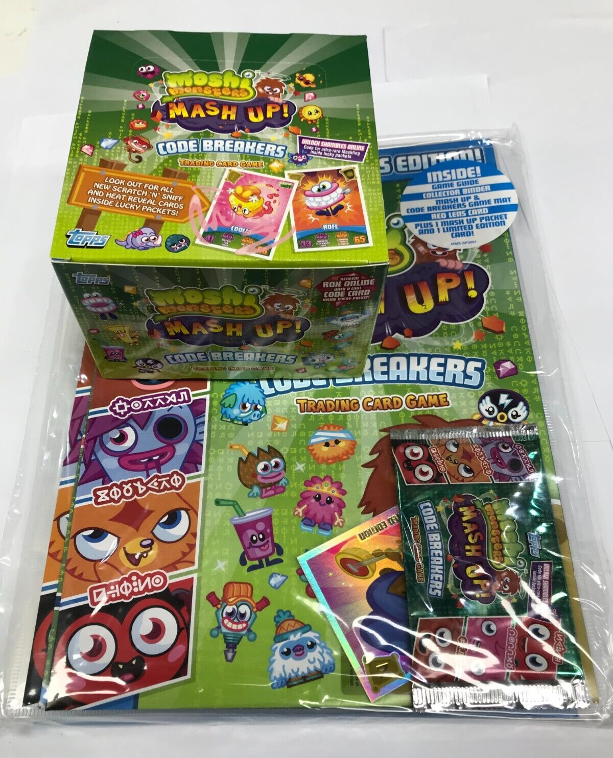 *Topps Moshi Monsters Code Breakers Card Game Box(50 pks)+ Official Album