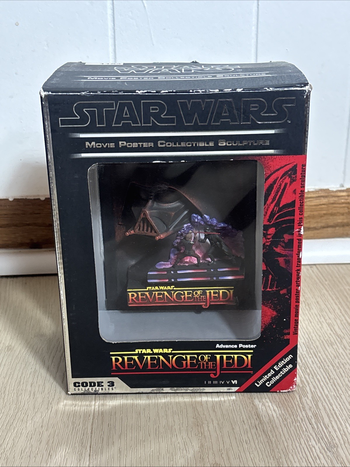 Star Wars Revenge of the Jedi Movie Poster Sculpture - Code 3, New / Unopened