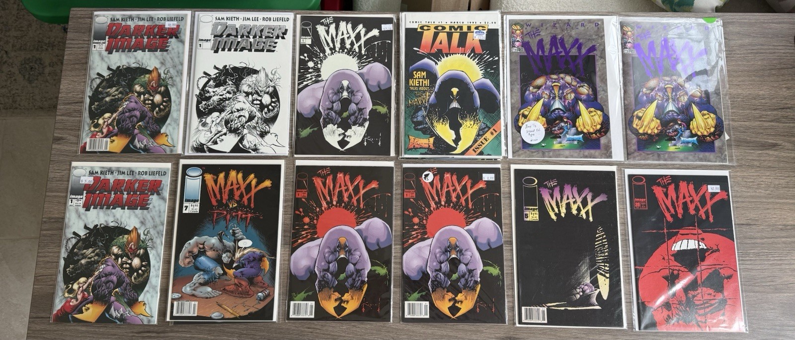 HUGE MAXX COMIC LOT of 18 Comic Talk #1, Newsstands, Glowing Maxx #1, Sam Kieth