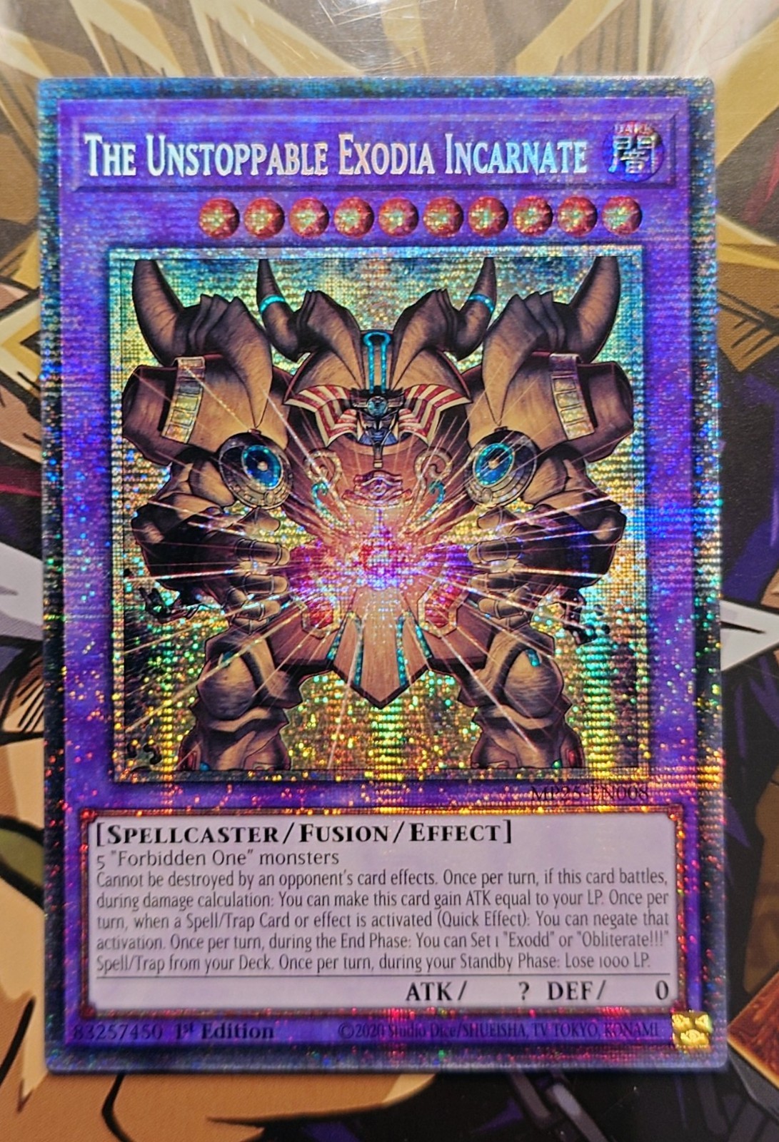 The Unstoppable Exodia Incarnate (Starlight Rare) - MP25-EN008 - Yu-Gi-Oh TCG