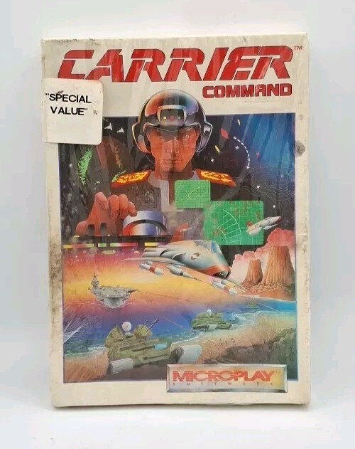 Carrier Command RARE Vintage PC IBM HTF MicroPlay 5.25