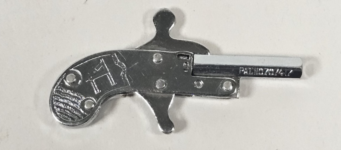 VTG 1950s Japan 2mm Miniature Pistol Mighty Mite Collectible Toy Gun