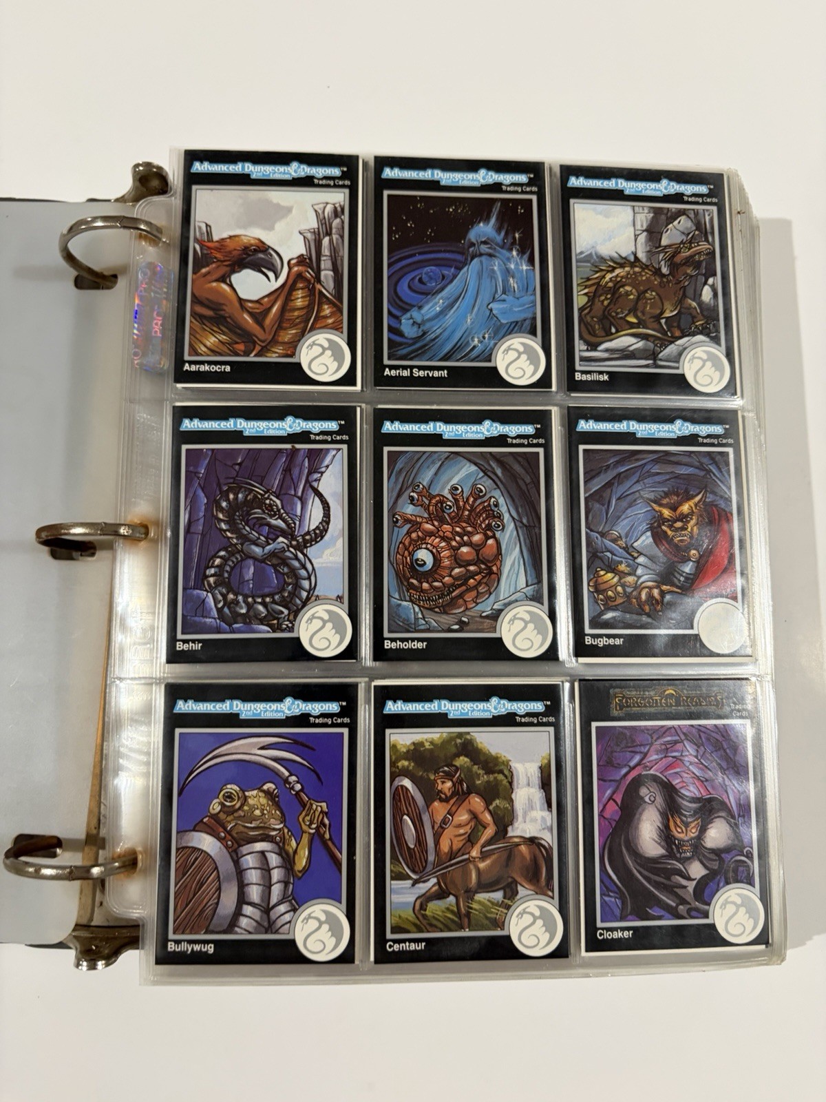 AD&D 2nd Edition 1992 Trading Cards Plastic Binder TSR Factory Set 750 Cards