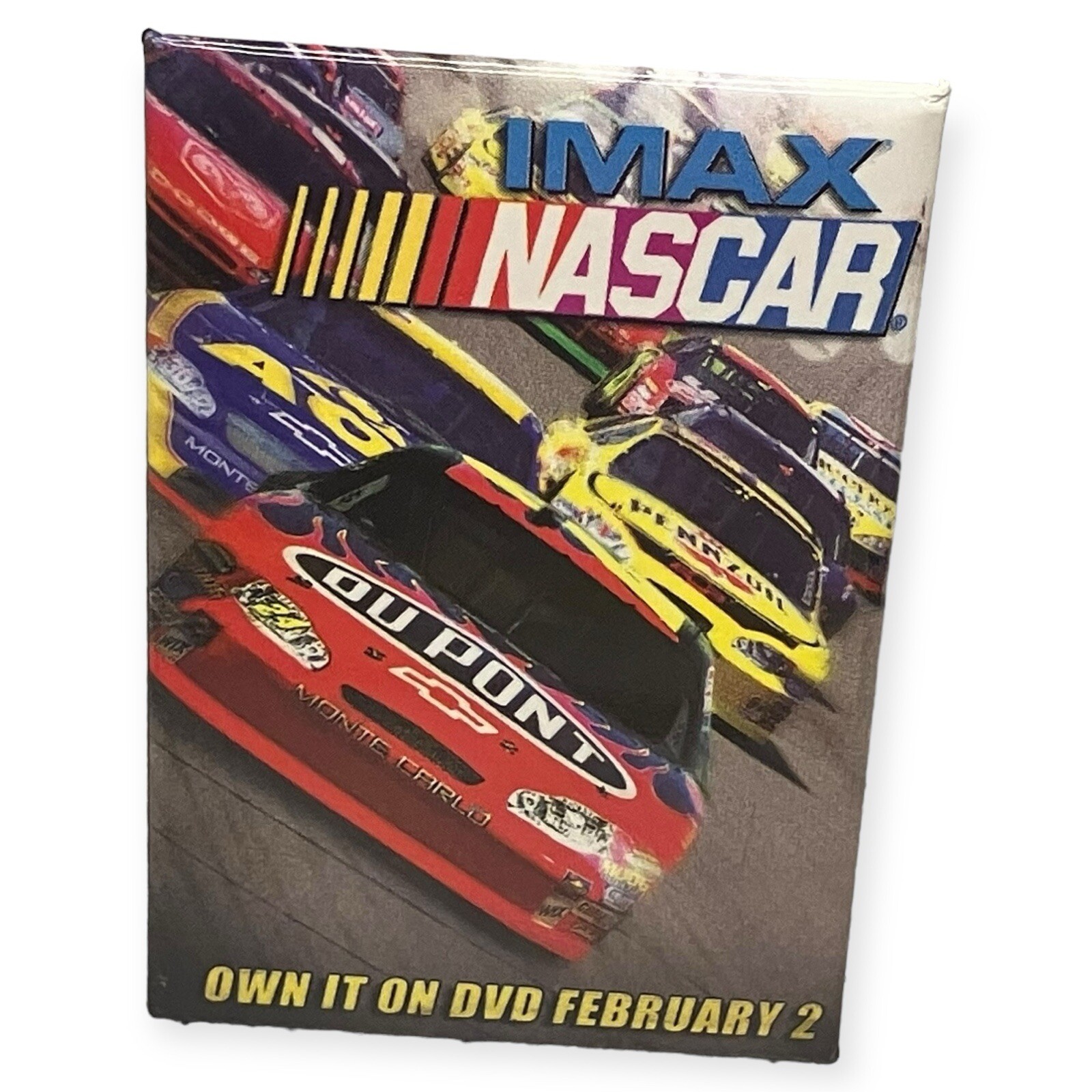 IMAX NASCAR Promo PIN 2003 Movie DVD Wal Mart Employee Button Pinback