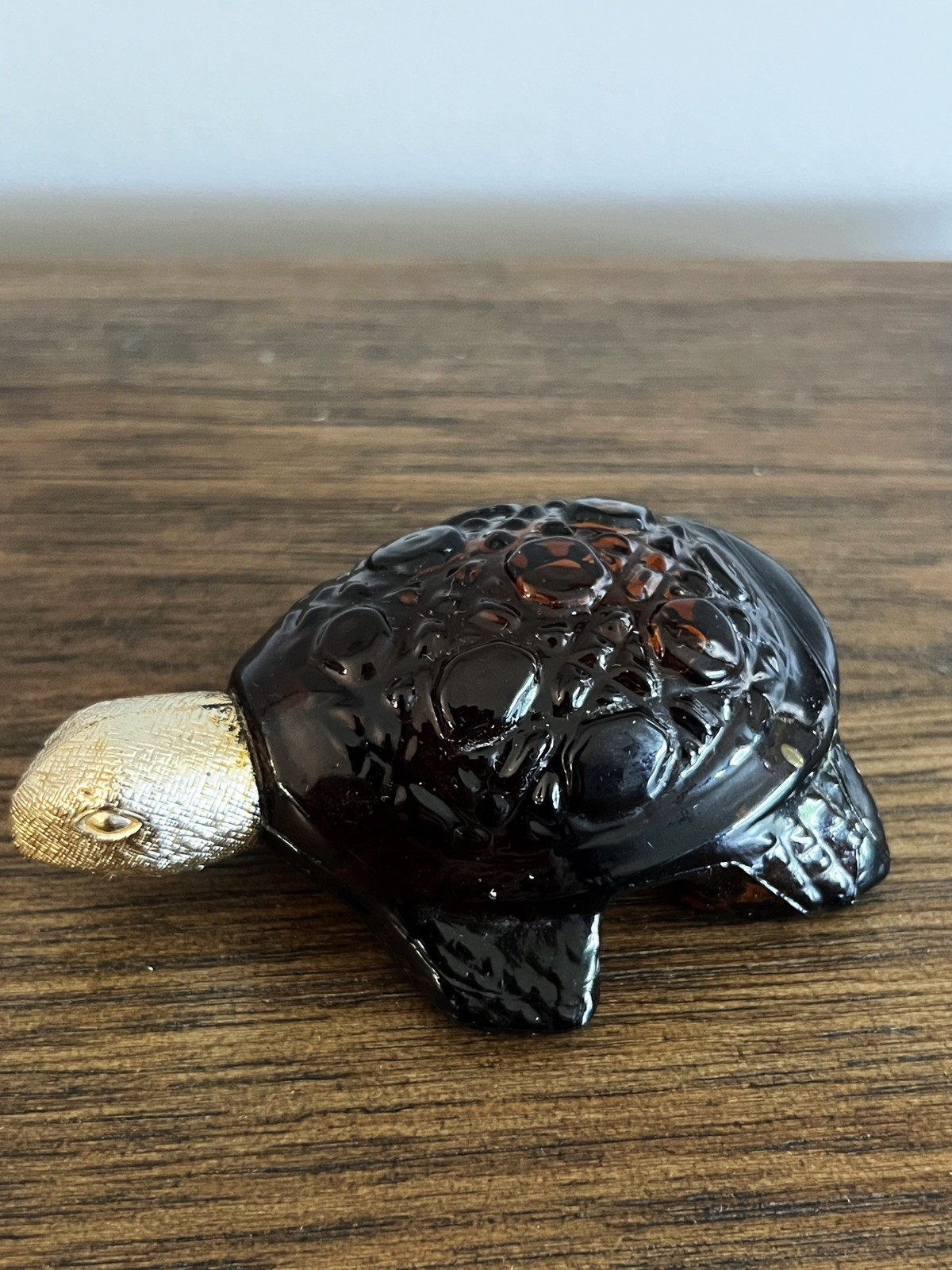 Vintage 70s Avon Brown Turtle Perfume Full Bottle Bird of Paradise Cologne 