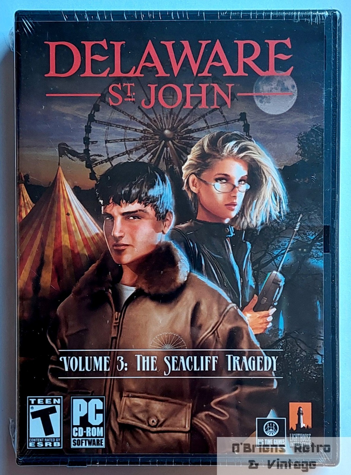 Delaware St. John: The Seacliff Tragedy – PC CD‑ROM – New & Sealed – Mystery