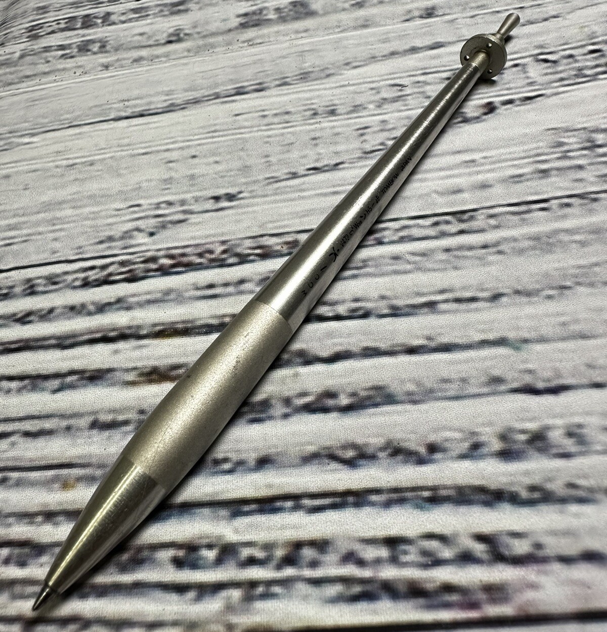 RARE Tombow Zoom V472 LA NAVE Series Mechanical Pen Silver Steel H5 Japan *READ