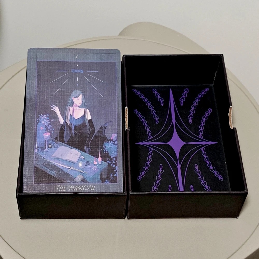 Fantasy Tarot Cards Deck 78 Card Fairy Tale Honey Lavender Tarot Double Embossed