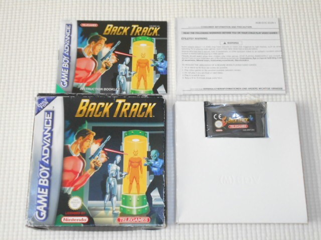 Back Track GBA Game Boy Advance CIB Overseas PAL Telegames Authentic Rare