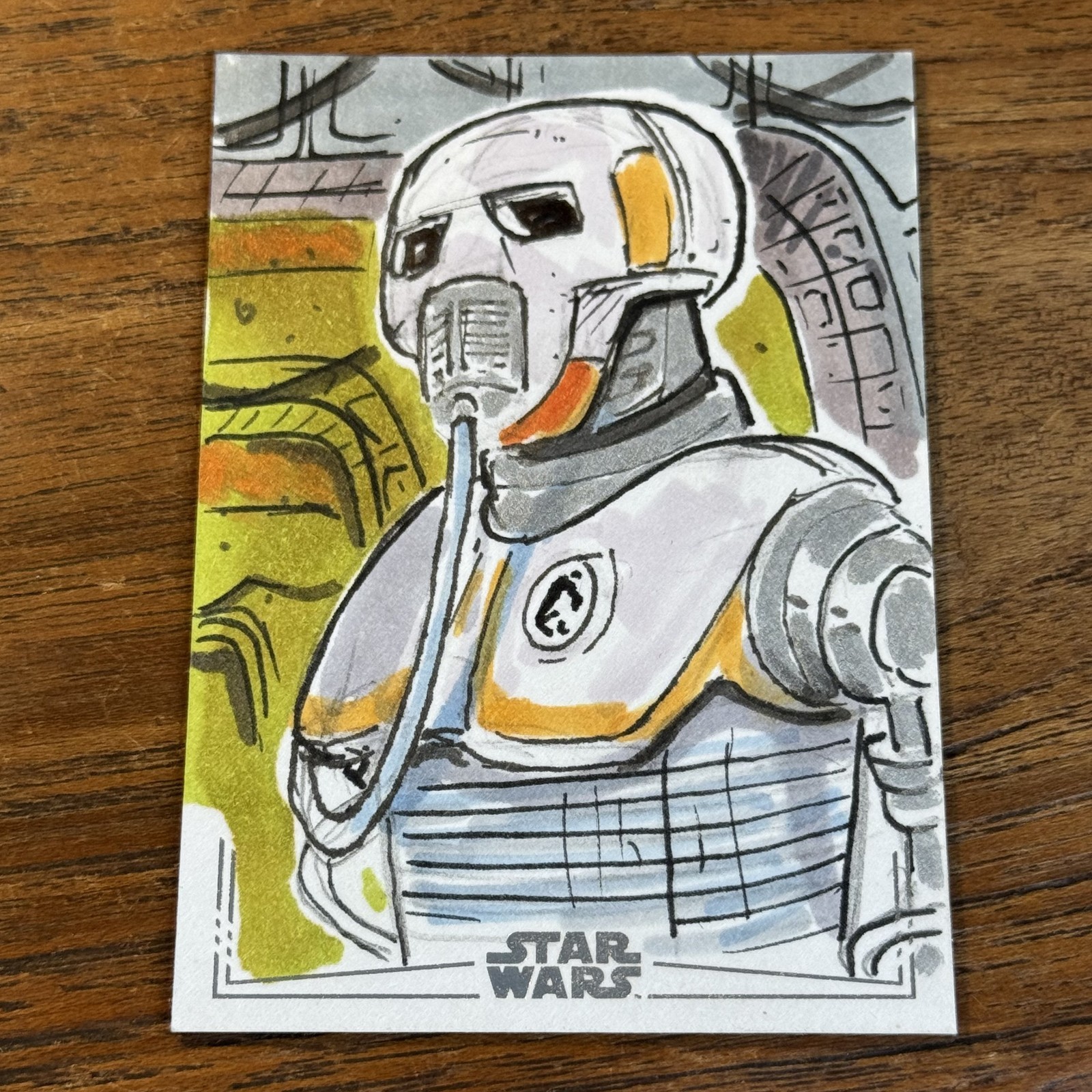 2-1B Medical Droid 2025 Star Wars Smugglers Outpost SKETCH 1/1 Mike Laperuta