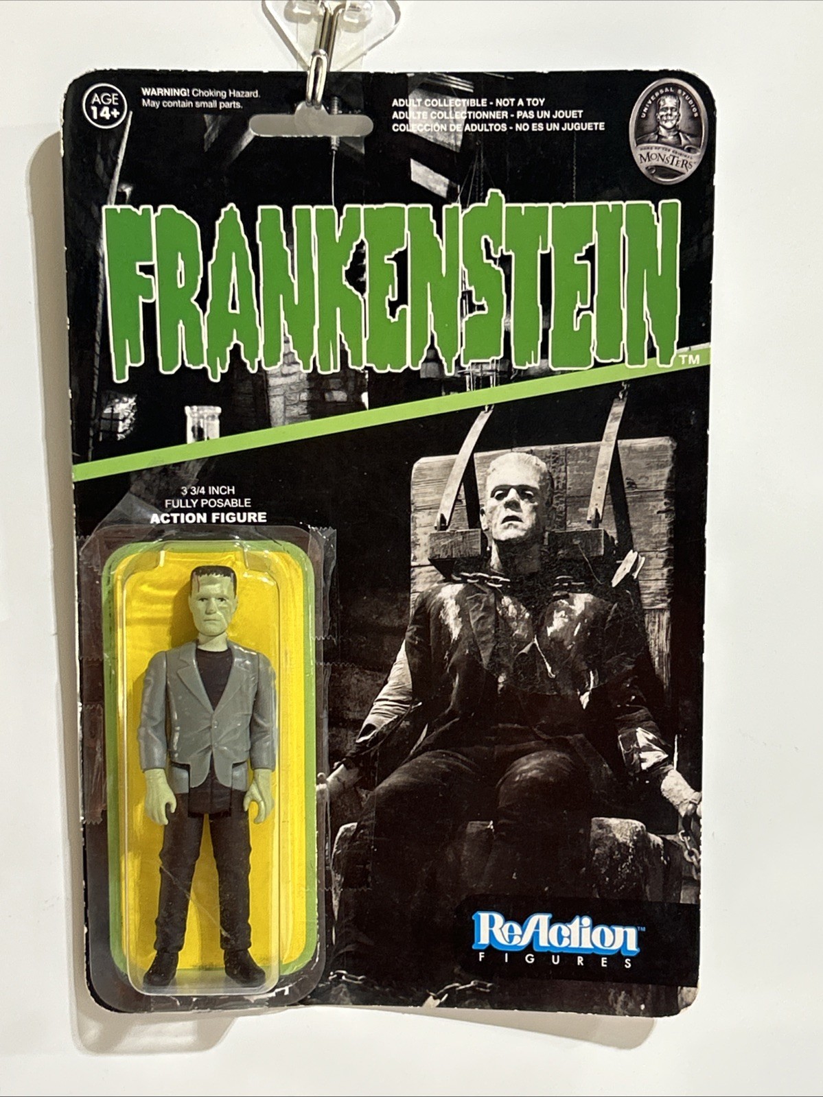 Reaction Figures - Frankenstein - Funko REACTION FIGURE TOY NEW DAMAGED CARD