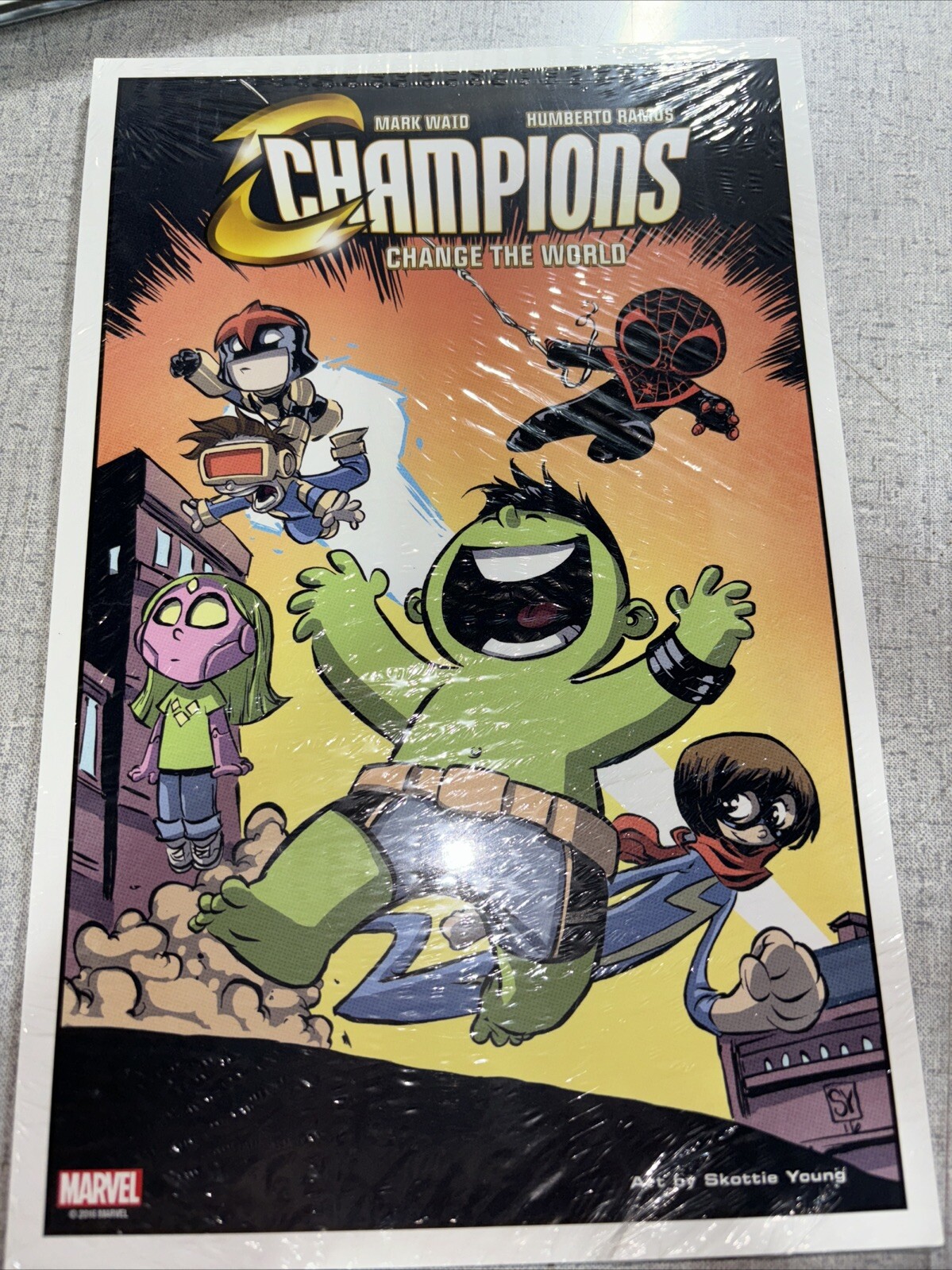 SKOTTIE YOUNG LITHOGRAPH Comic (Bundle Of 20) Sealed CHAMPIONS Change the World,