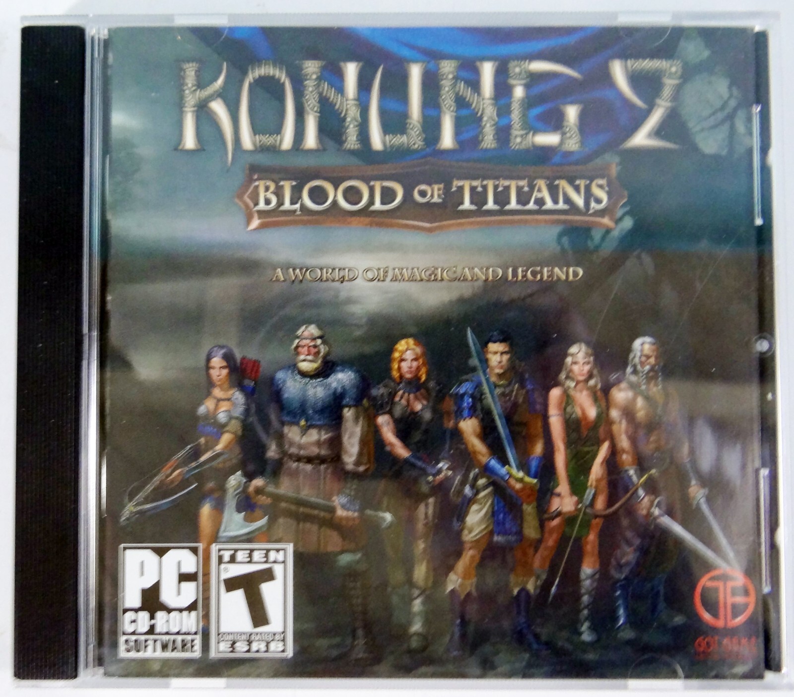 Konung 2 Blood Of Titans PC CD-ROM Role Playing RPG Jewel Case w/Manual 2004