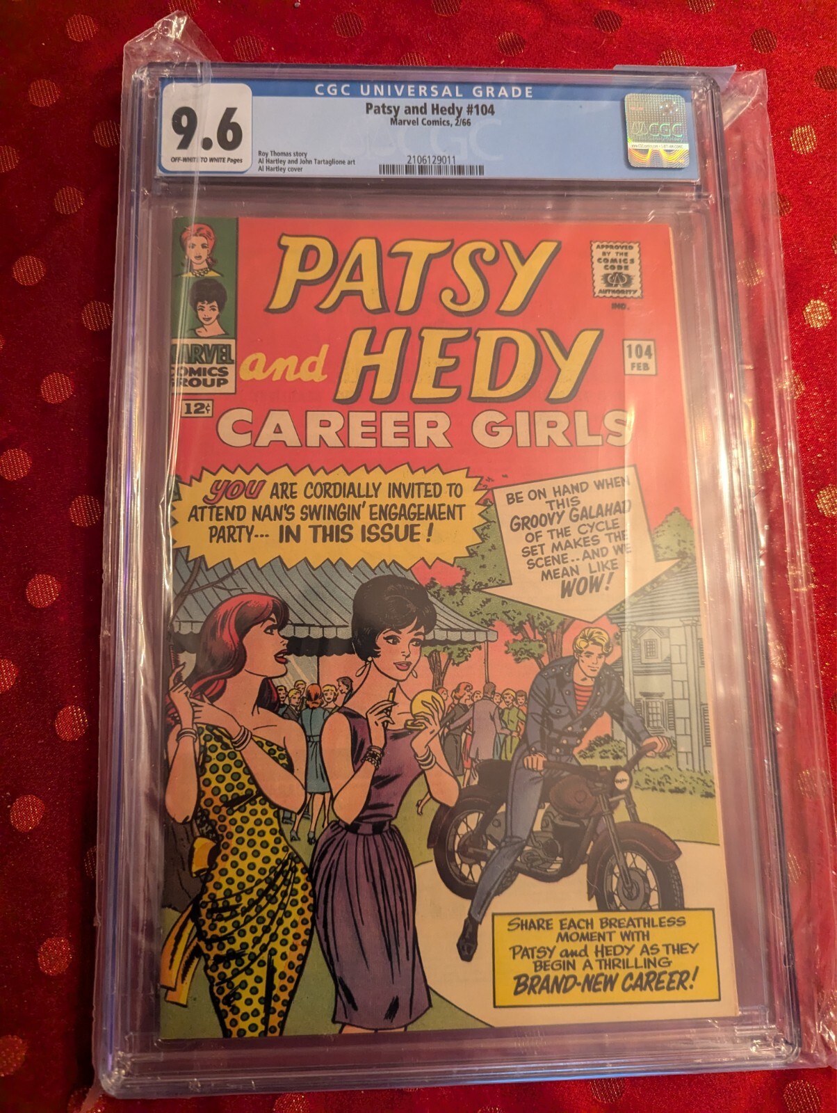 PATSY & HEDY CAREER GIRLS 104 CGC 9.6 OFF-WHITE/WHITE