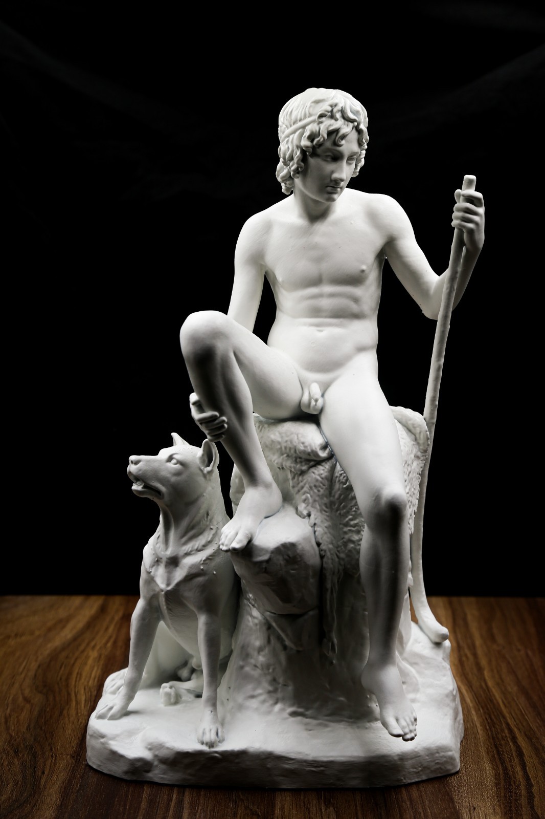 Shepherd Boy Statue – Resin Printed Matte White Figurine by Bertel Thorvaldsen –