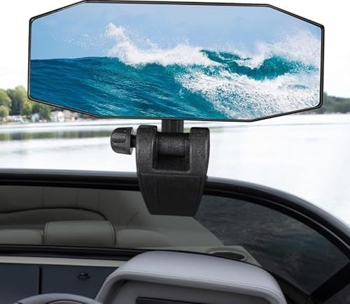 Boat Mirror Rear View Pontoon Mirror for Marine Ski Water Skiing Surfing,4.7\