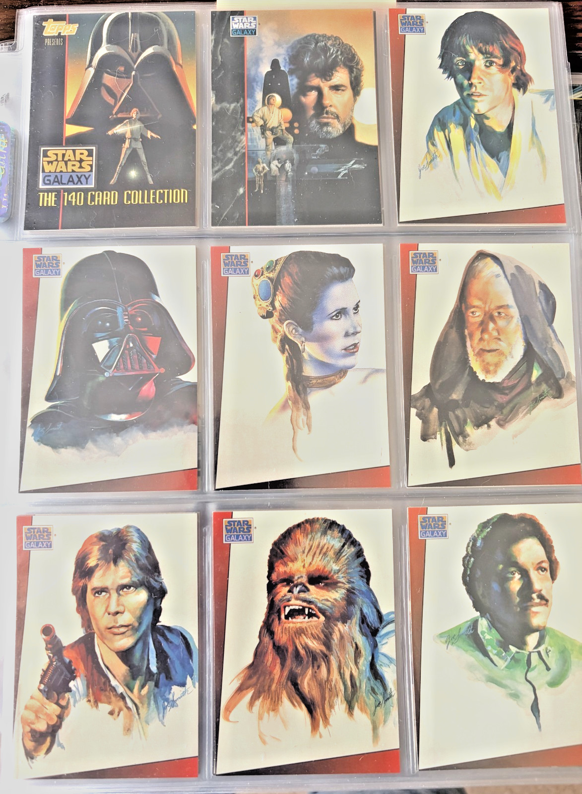 1993-95 Topps Star Wars Galaxy 1-3 Complete 388 Cards Foils LucasArts L1-L12
