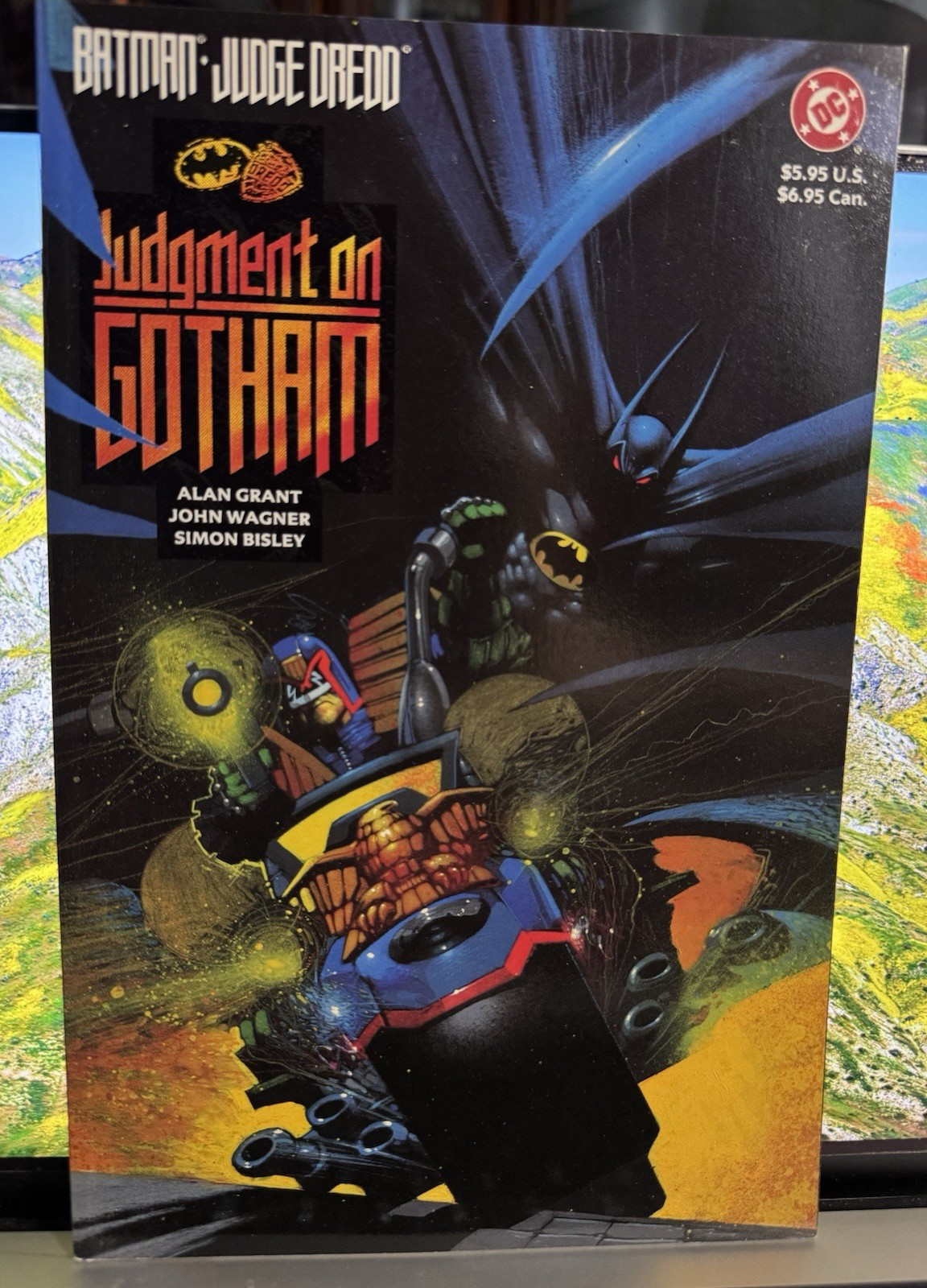 BATMAN/JUDGE DREDD: JUDGMENT ON GOTHAM #1 NM (1991) 1ST PRINT DC COMICS