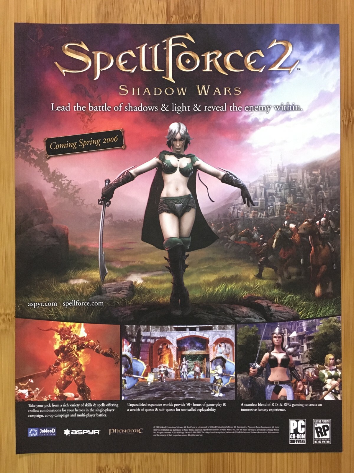 SpellForce 2: Shadow Wars PC 2006 Print Ad/Poster Official Authentic Promo Art