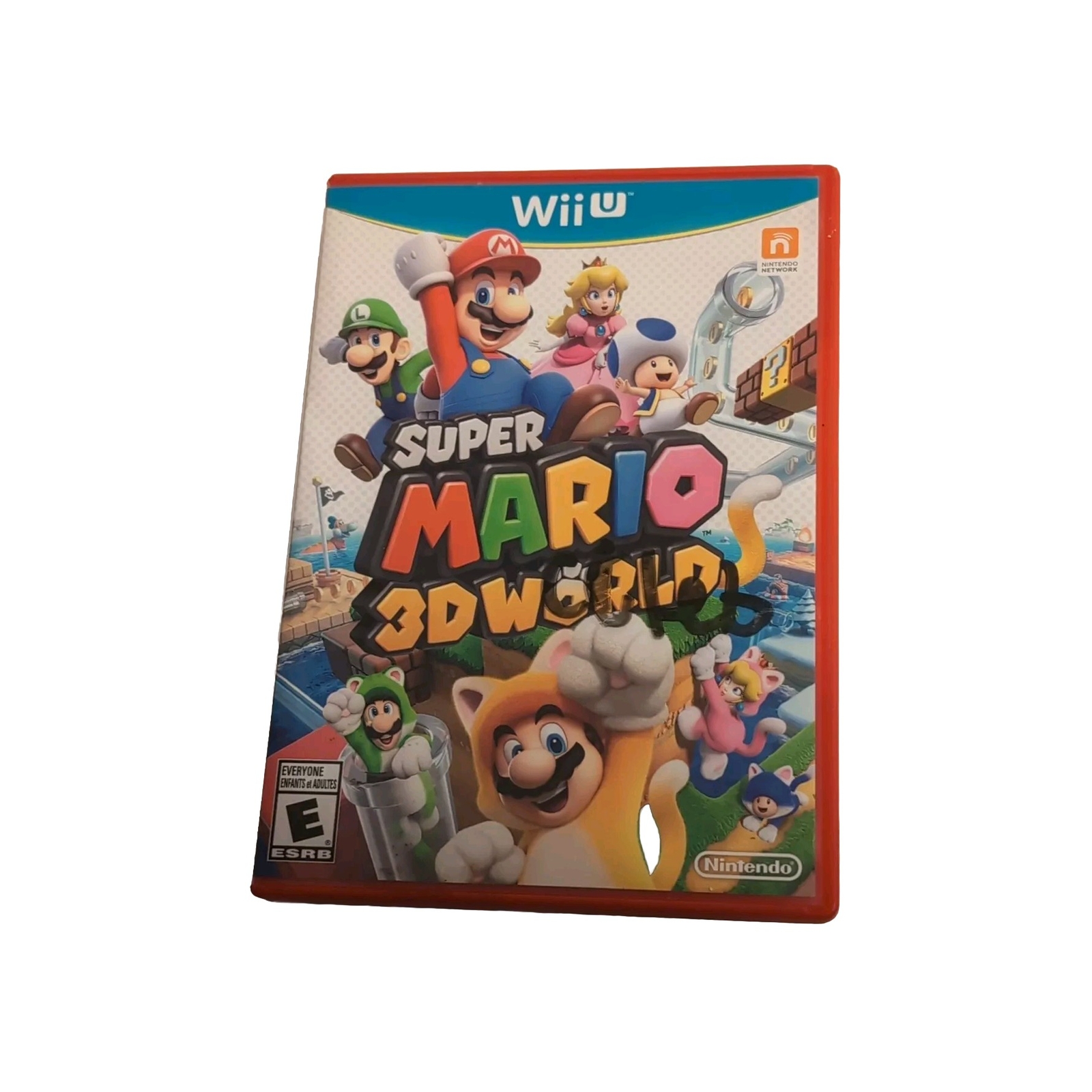 Super Mario 3D World (Nintendo Wii U, 2013) with Insert Tested 
