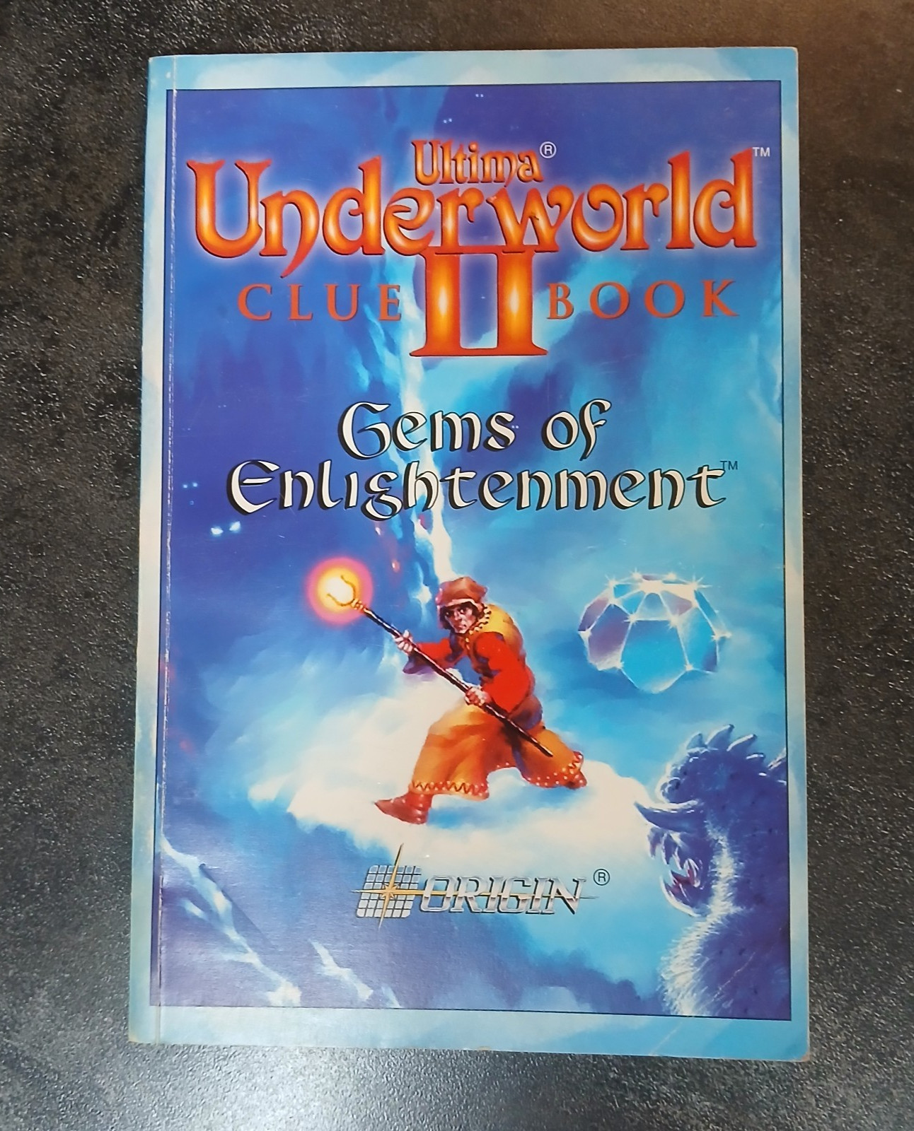 *RARE* Ultima Underworld II 2: Clue Book Gems of Enlightenment (Origin, 1993)