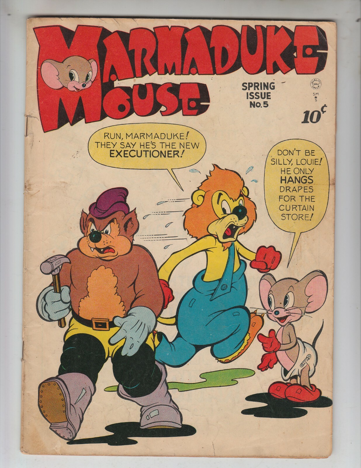 Marmaduke Mouse 5 VG+ (4.5) Spring, 1946 QCG Funny Animals