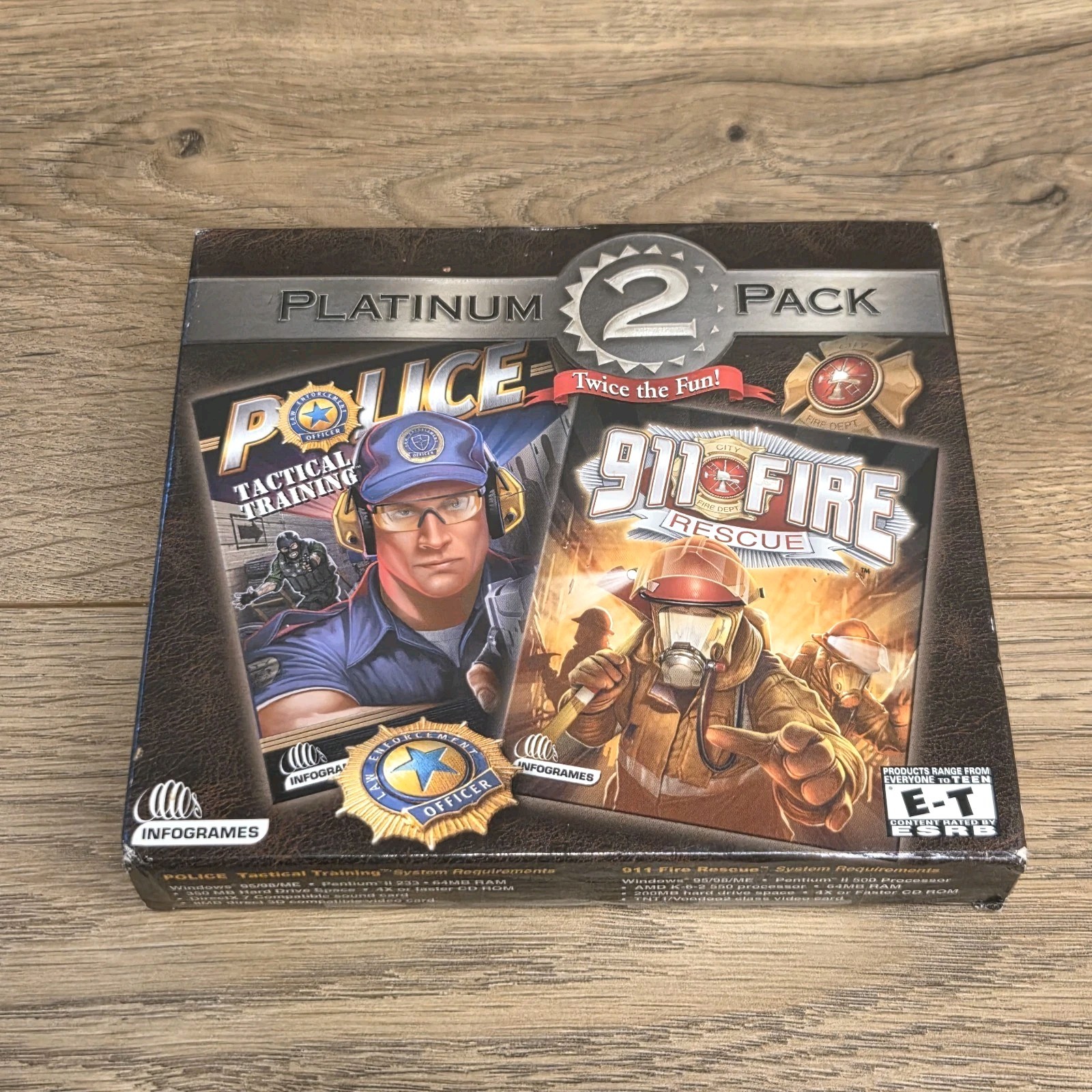 Platinum 2 Pack: Police Tactical Training & 911 Fire Rescue PC Games New Sealed