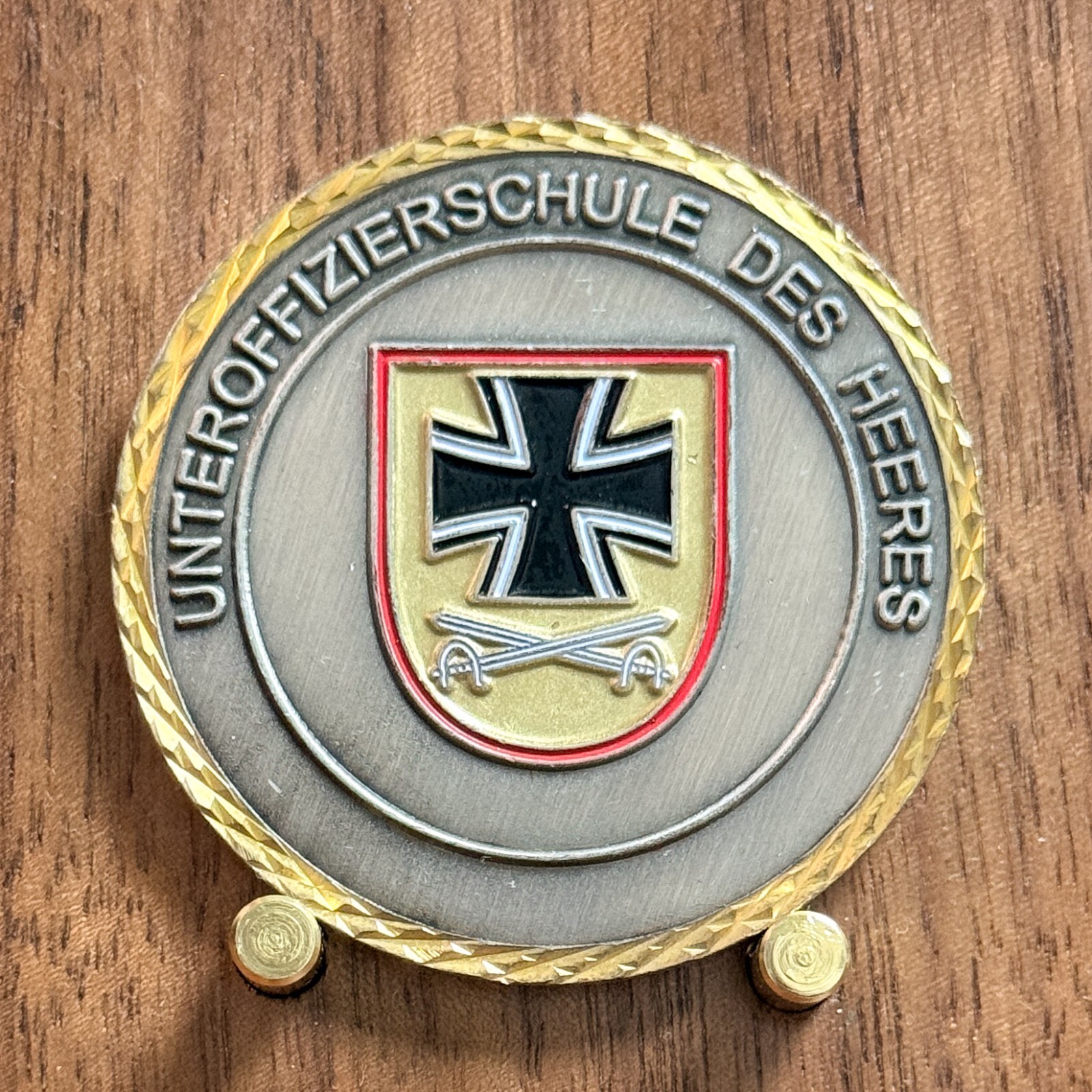 German Army NCO School Lehrgruppe C 2008 Iron Cross Challenge Coin  W#11